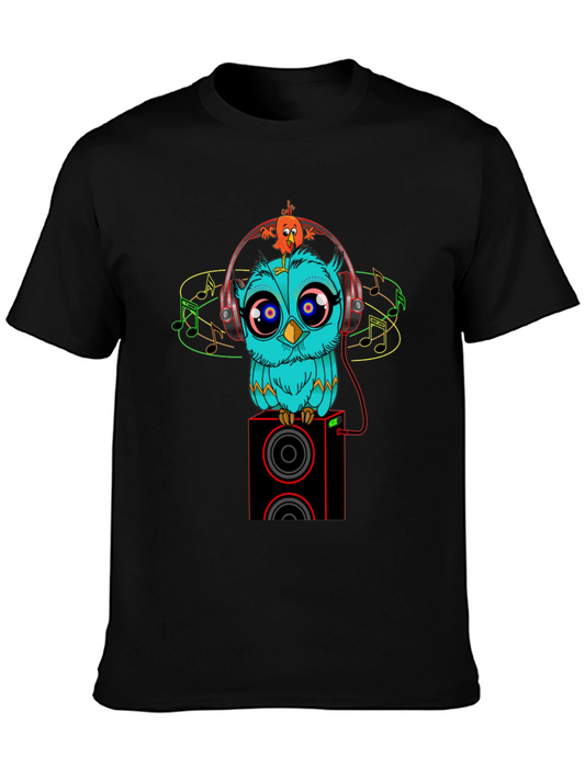 Owl & Bird DJ Graphic Tee