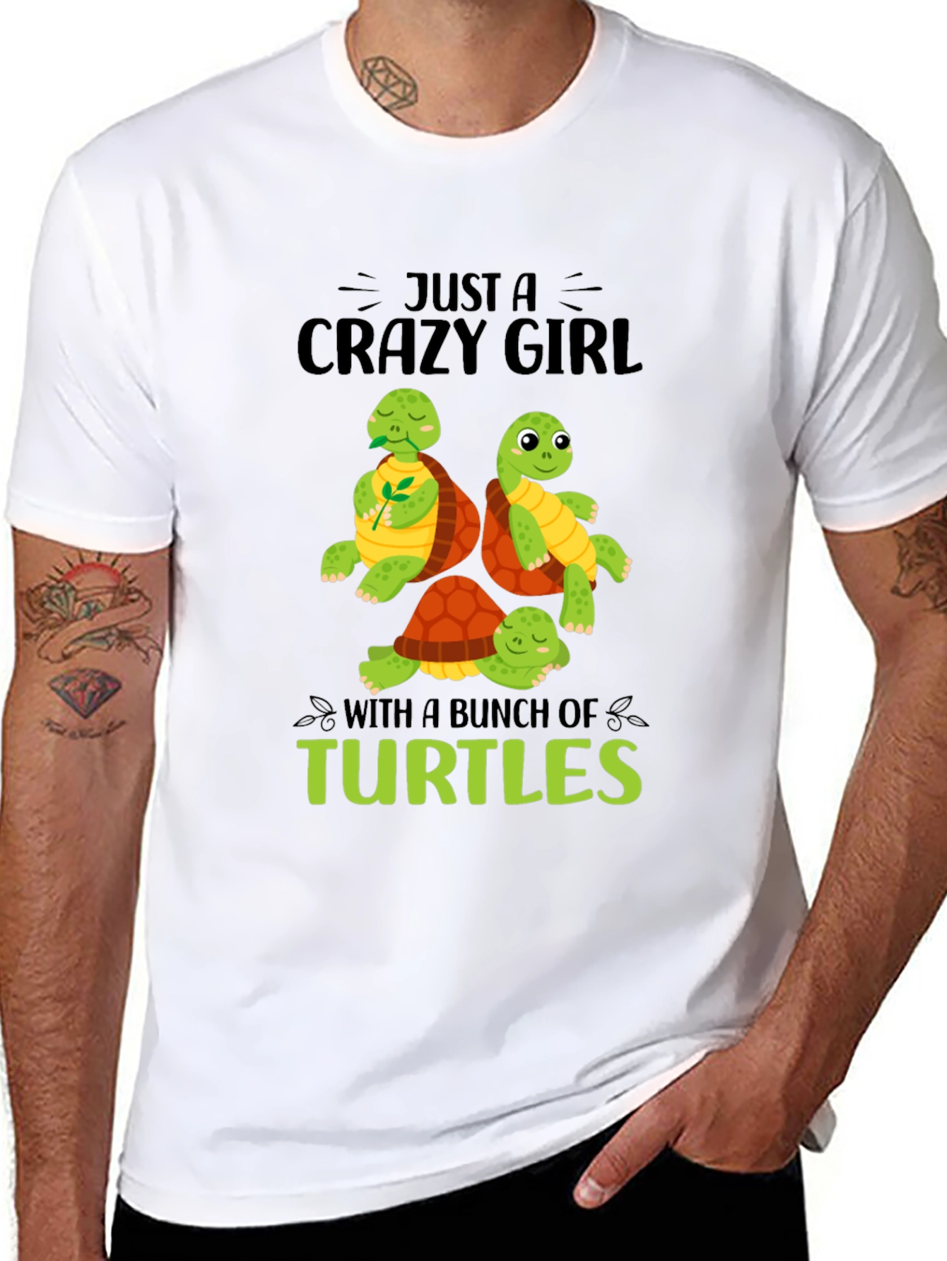 Crazy Turtle Girl T-Shirt