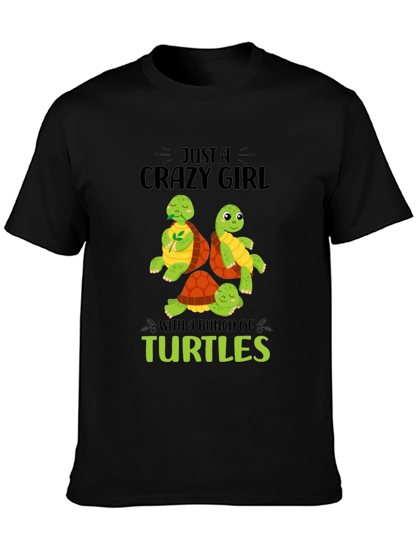 Crazy Turtle Girl T-Shirt