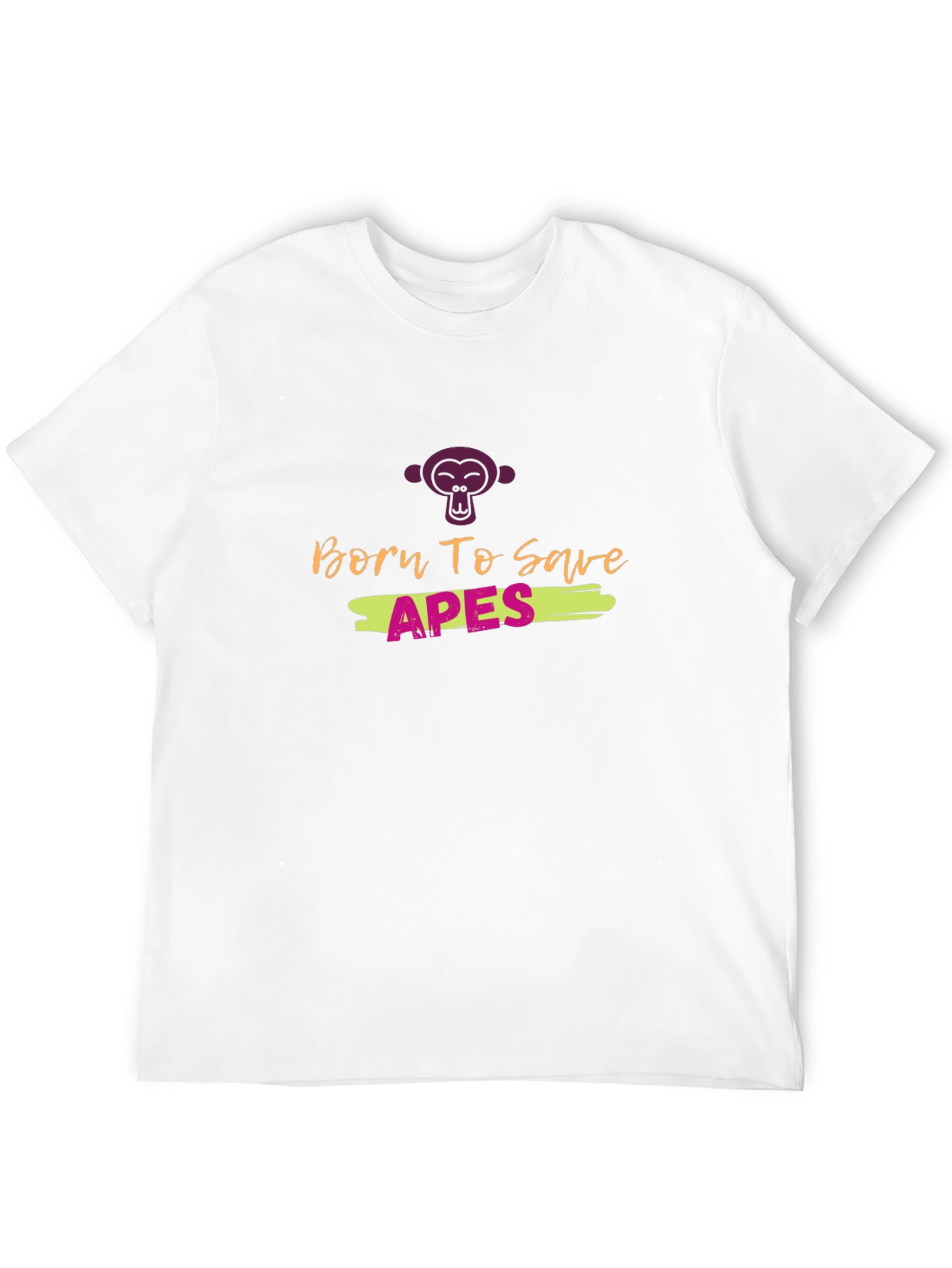 Born to Save Apes Graphic Tee - Black