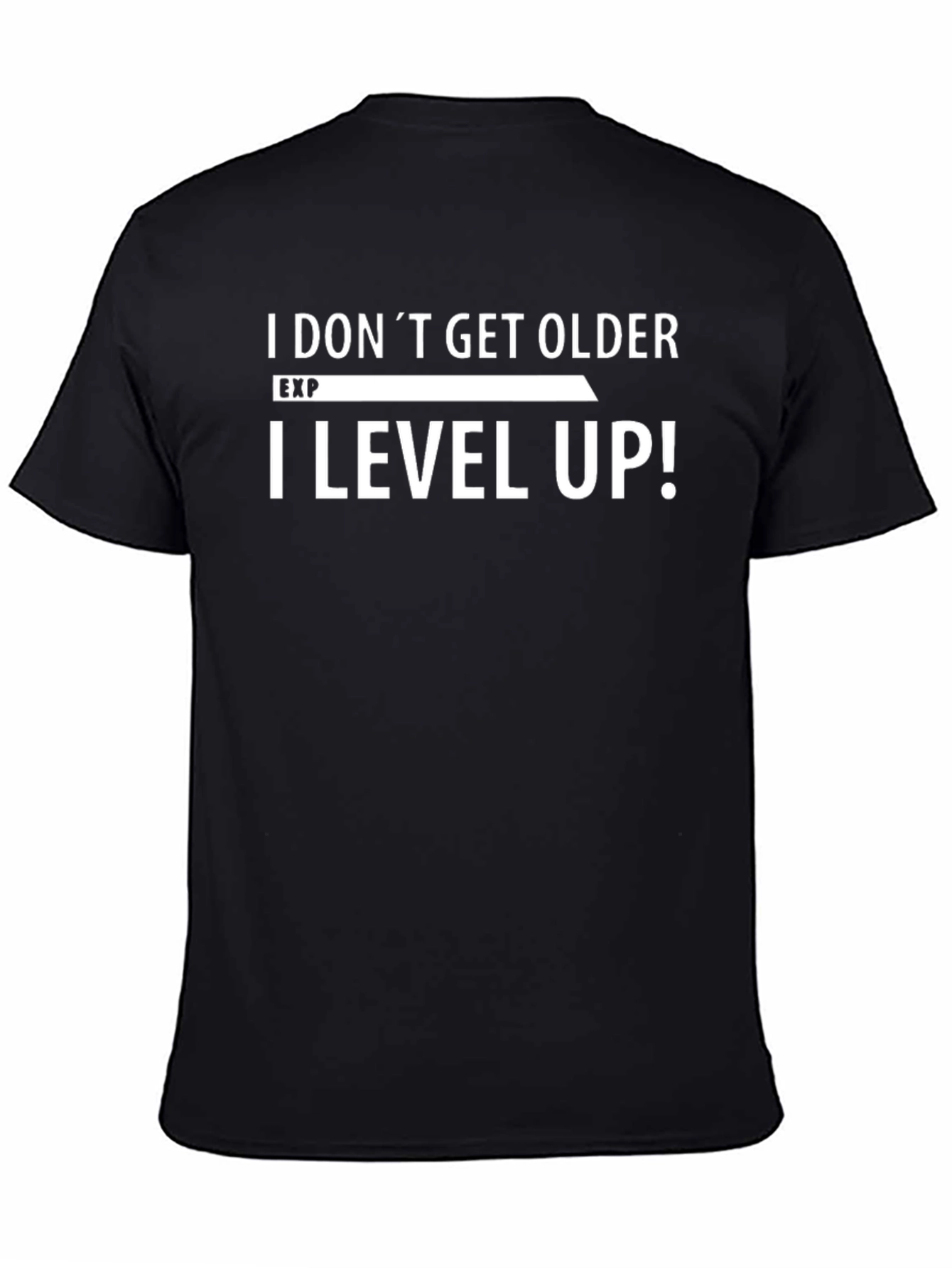 I Level Up Gamer T-Shirt - Black Graphic Tee