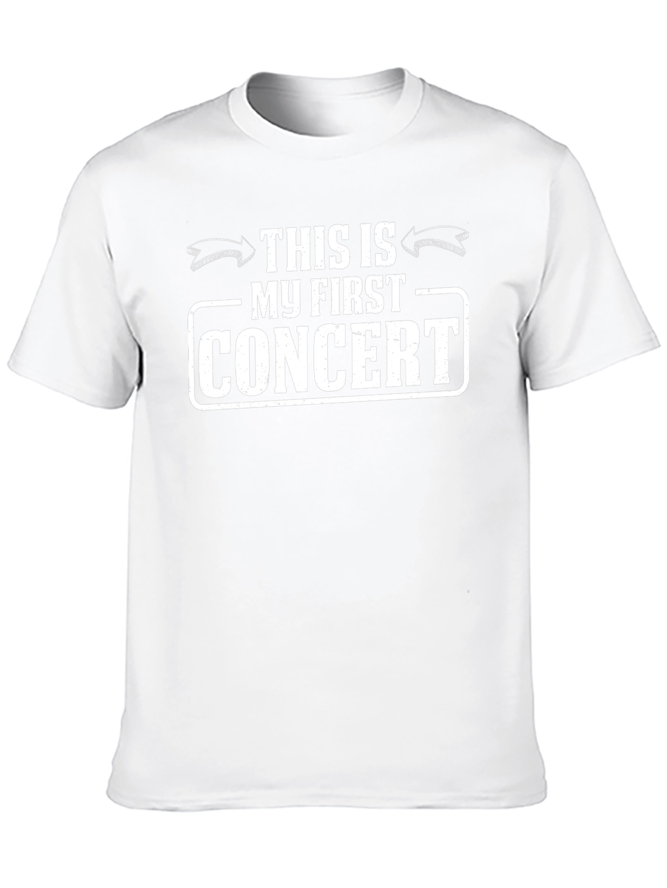 My First Concert T-Shirt - Black Cotton Graphic Tee