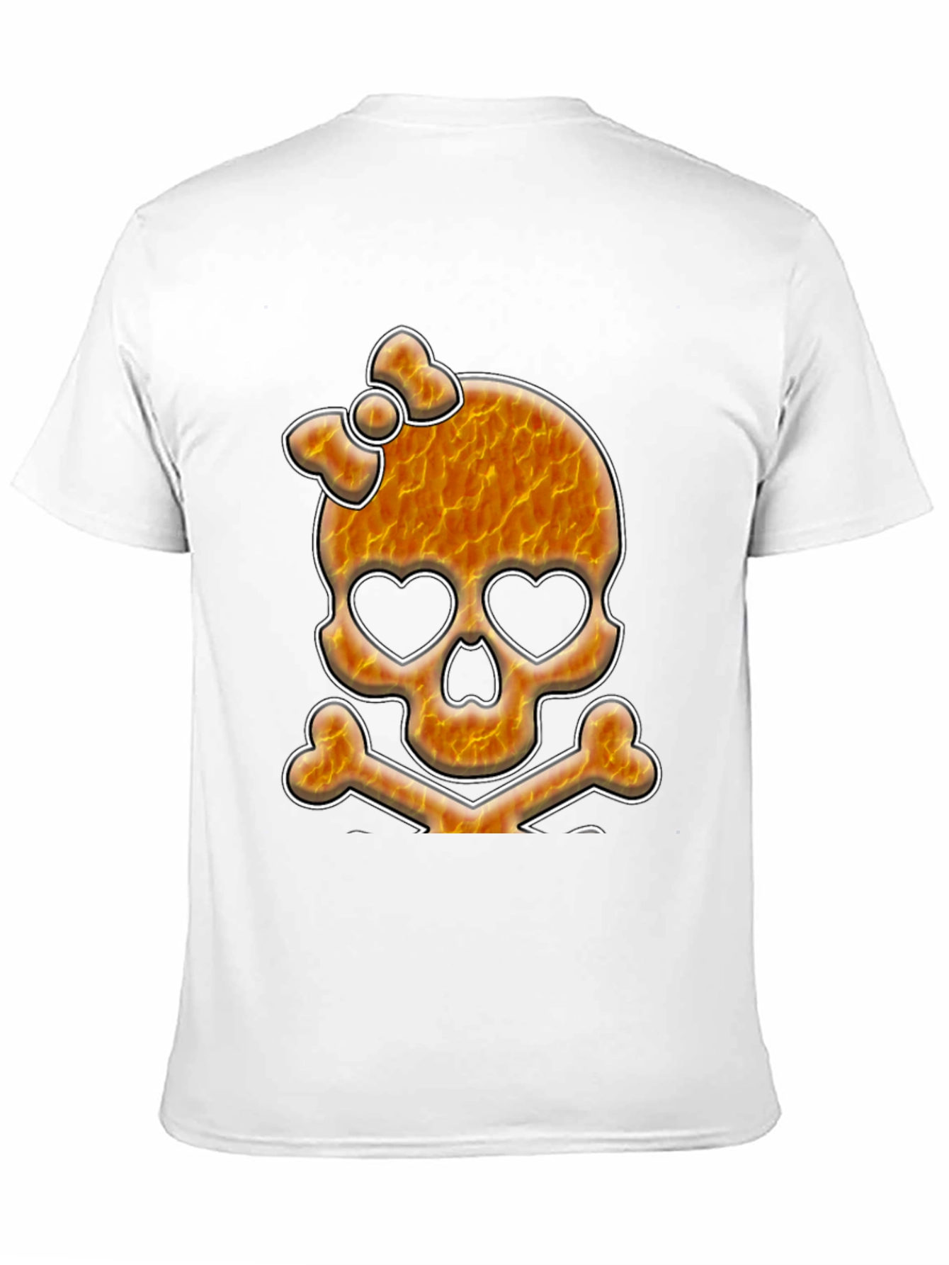 Skull & Crossbones Graphic Tee - Heart Eyes