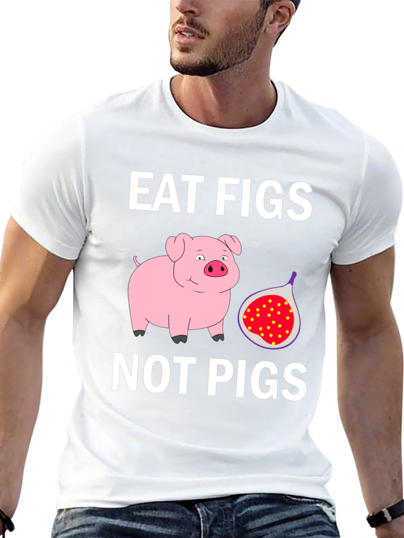 Eat Figs Not Pigs Graphic T-Shirt