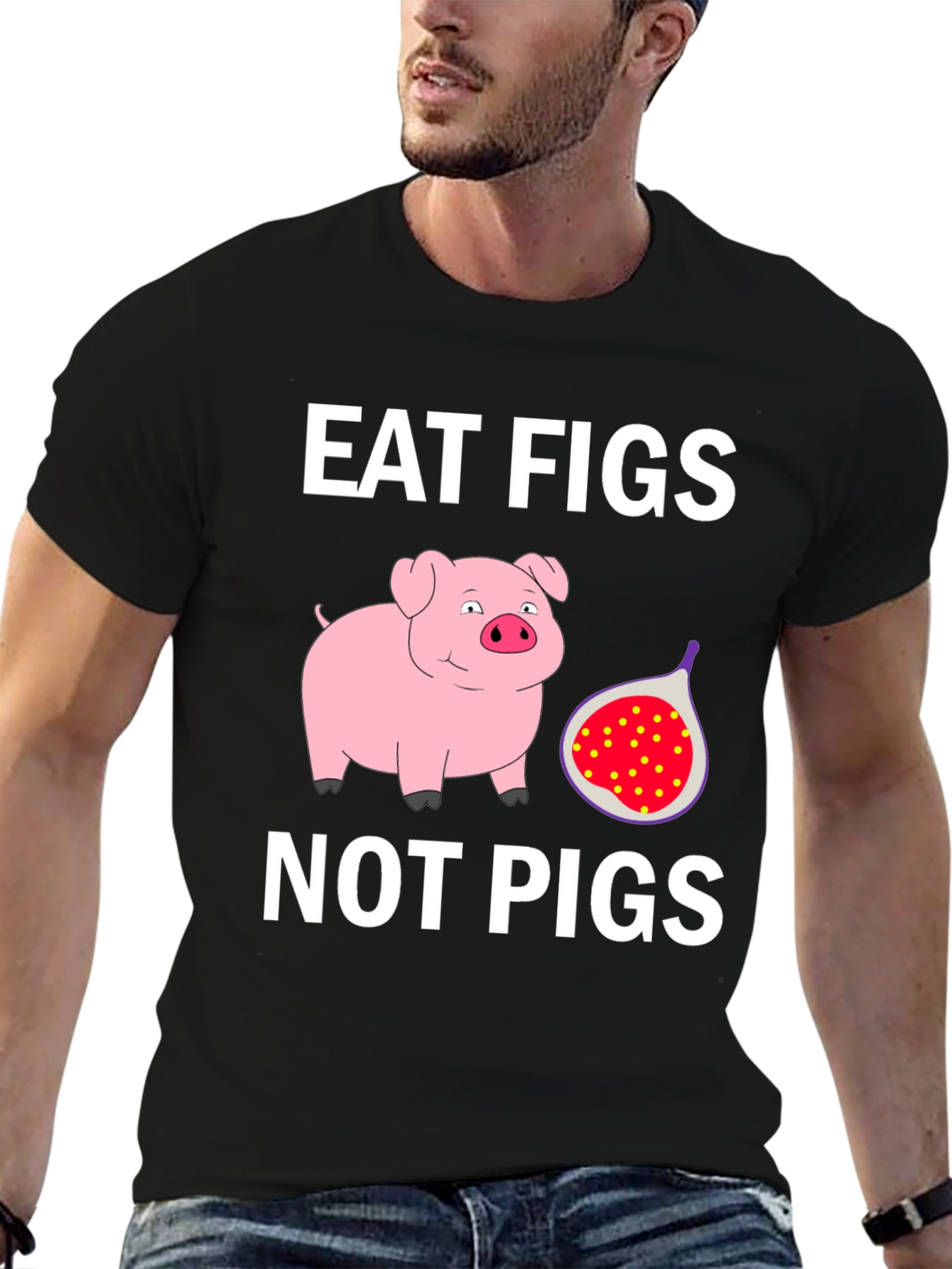 Eat Figs Not Pigs Graphic T-Shirt