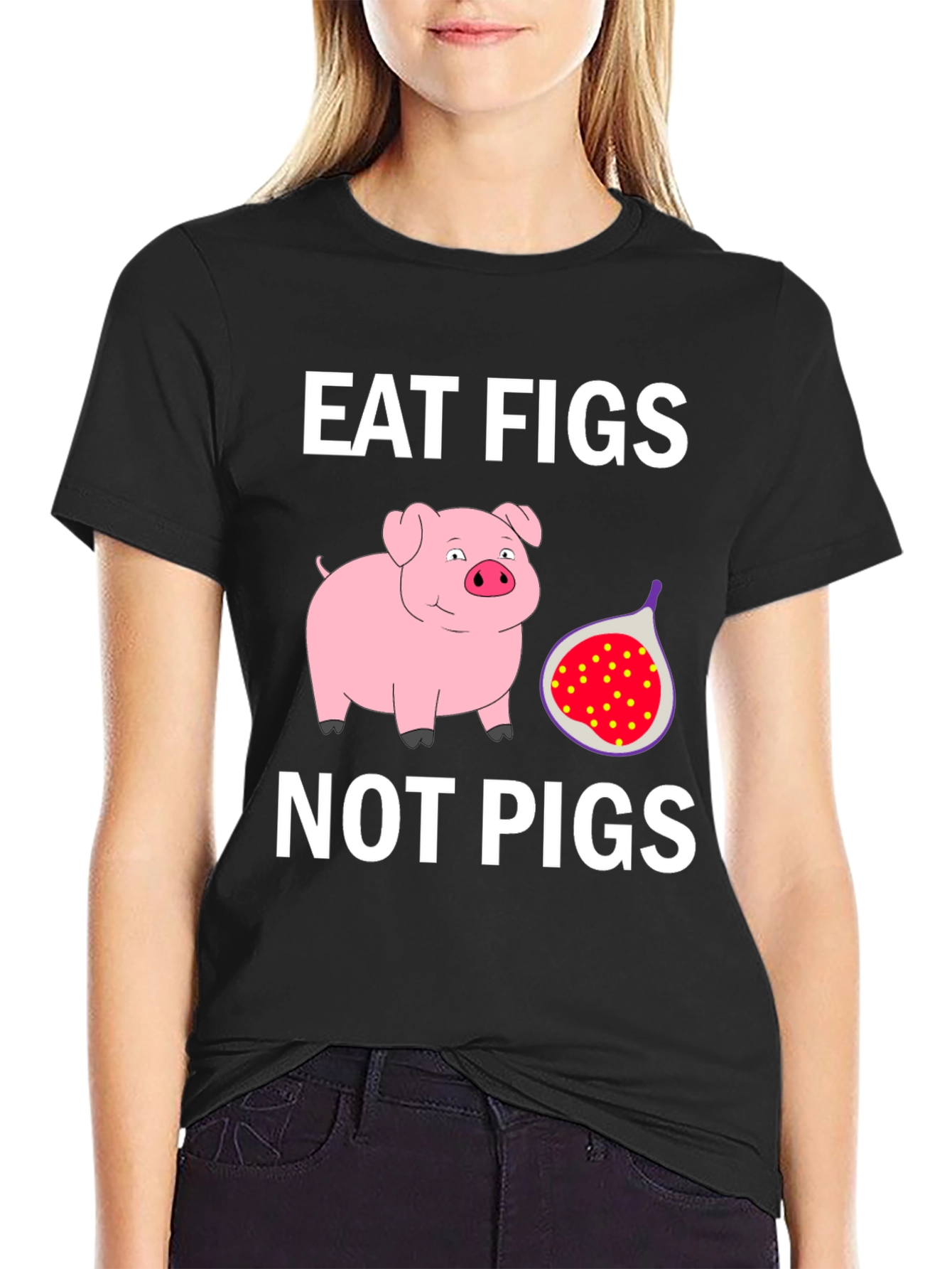 Eat Figs Not Pigs Graphic T-Shirt