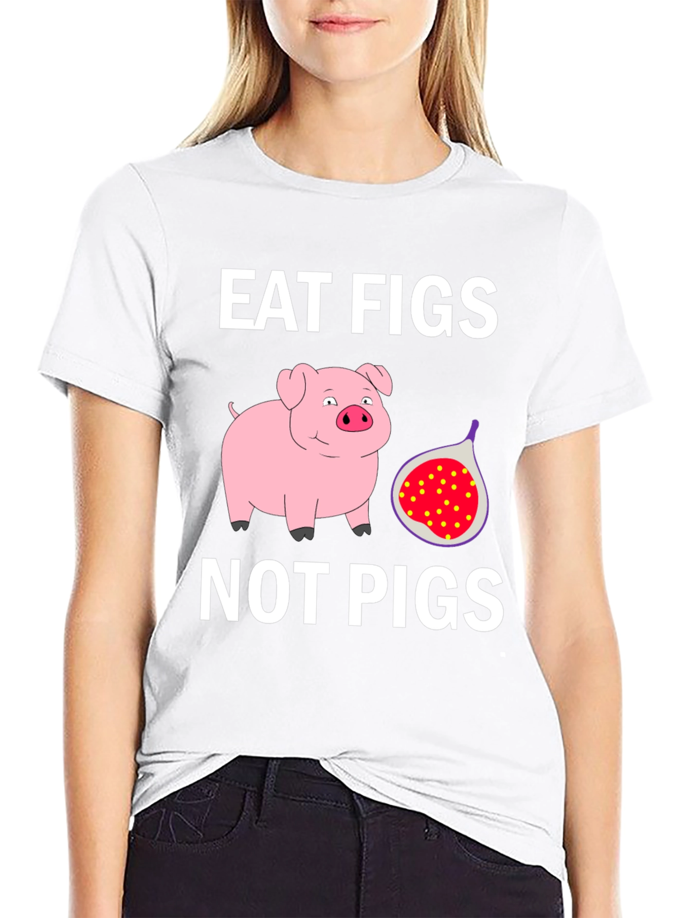 Eat Figs Not Pigs Graphic T-Shirt