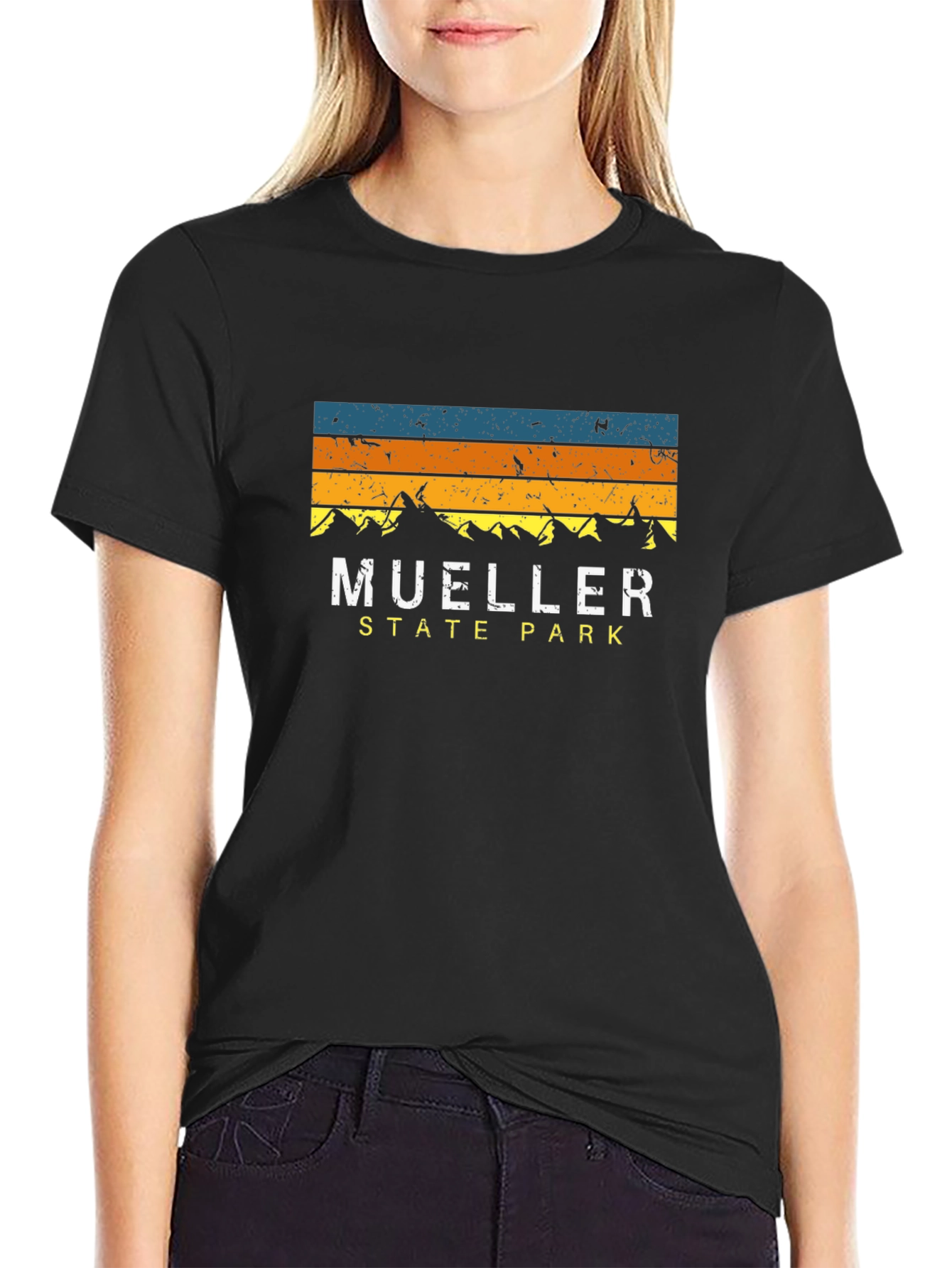 Mueller State Park T-Shirt: Mountain Retro Style