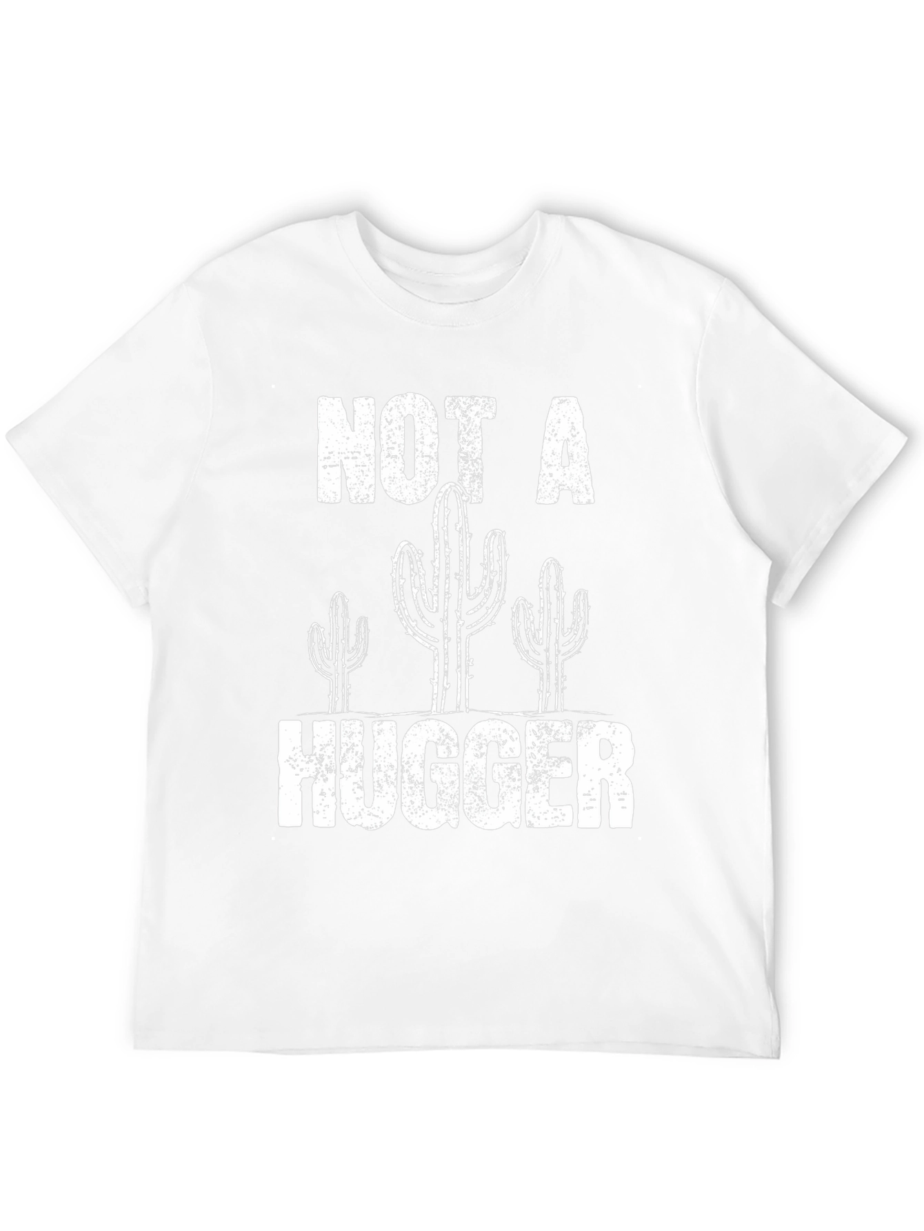 Not A Hugger Cactus Graphic T-Shirt