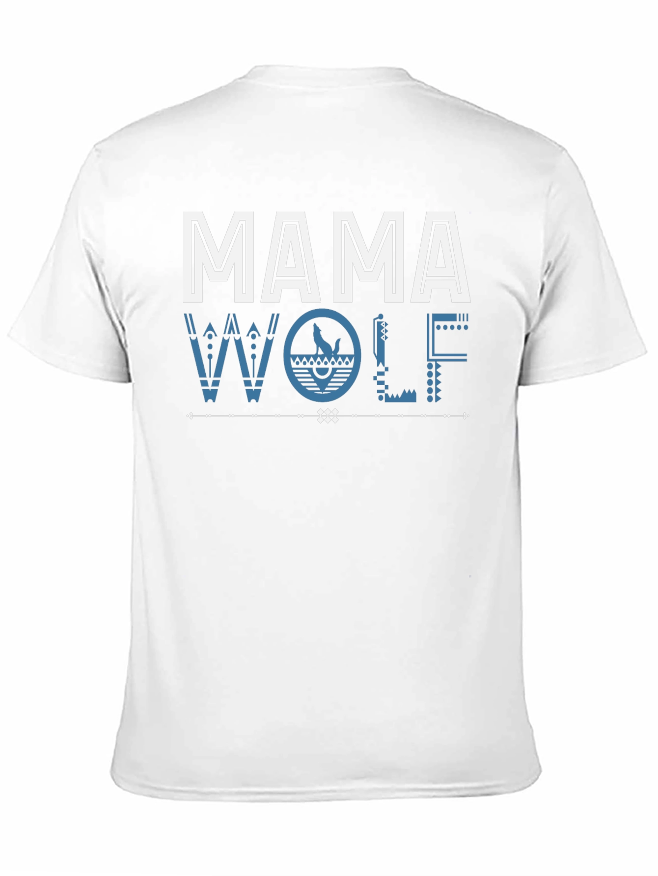 Mama Wolf Graphic Tee - Stylish Tribal Design
