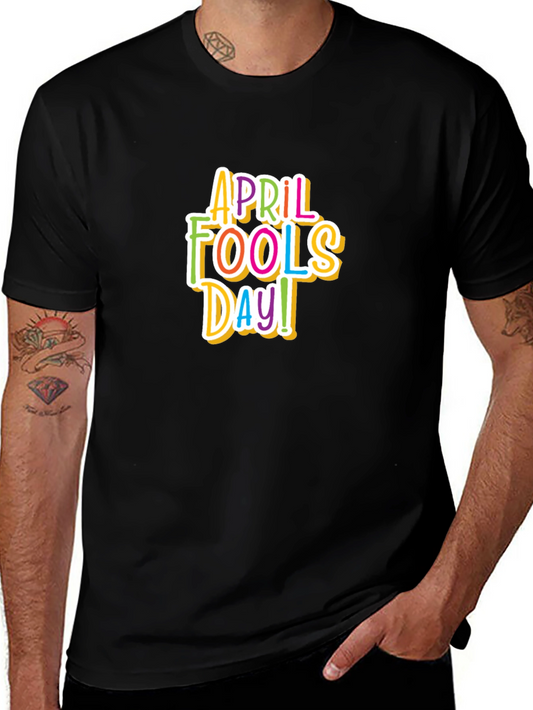 April Fools Day Graphic Tee - Black
