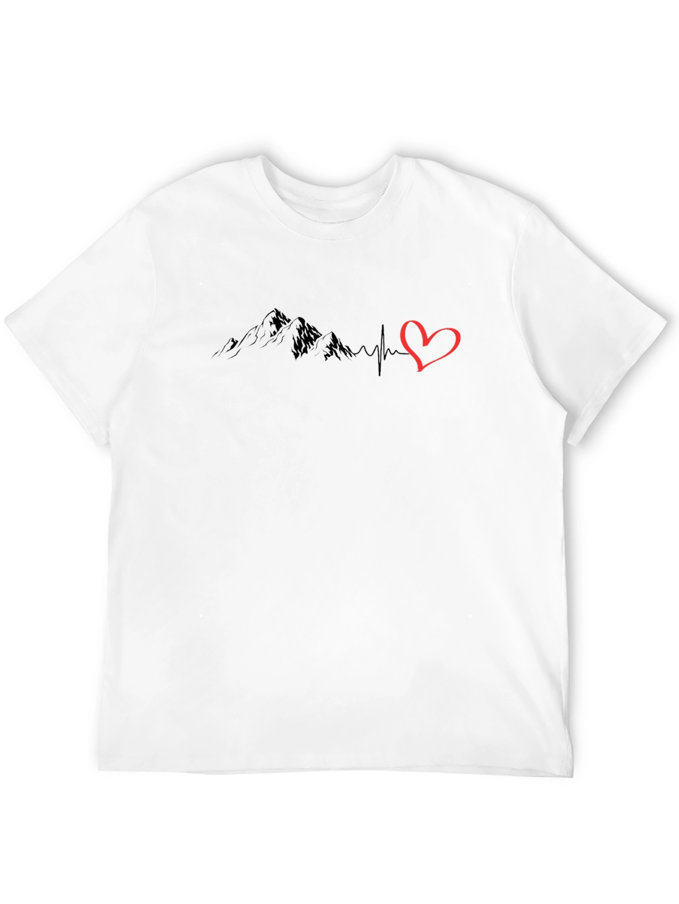 Mountain Heartbeat Graphic T-Shirt - Adventure Ready!
