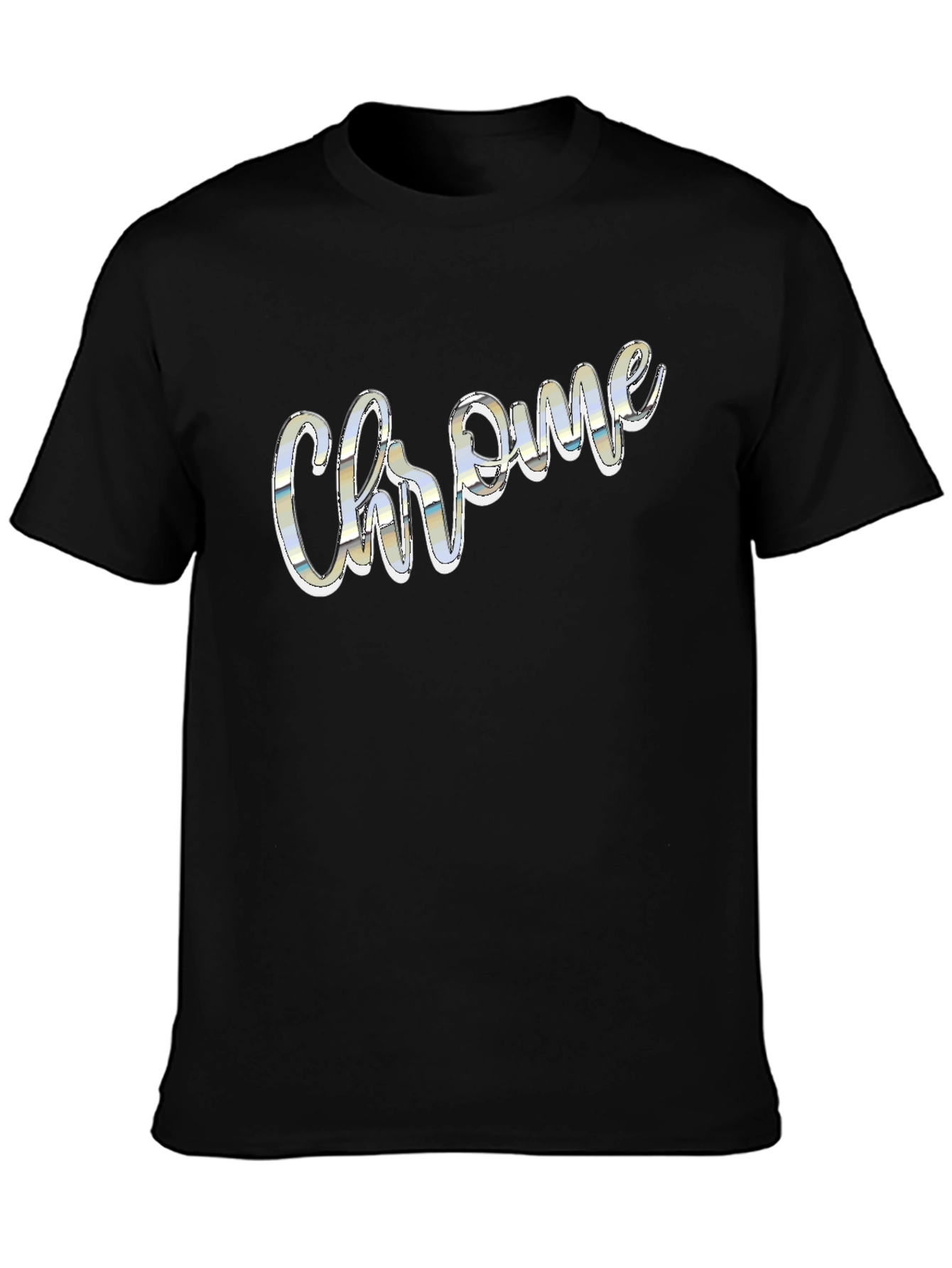 Chrome Logo Black T-Shirt | Stylish Mens Tee