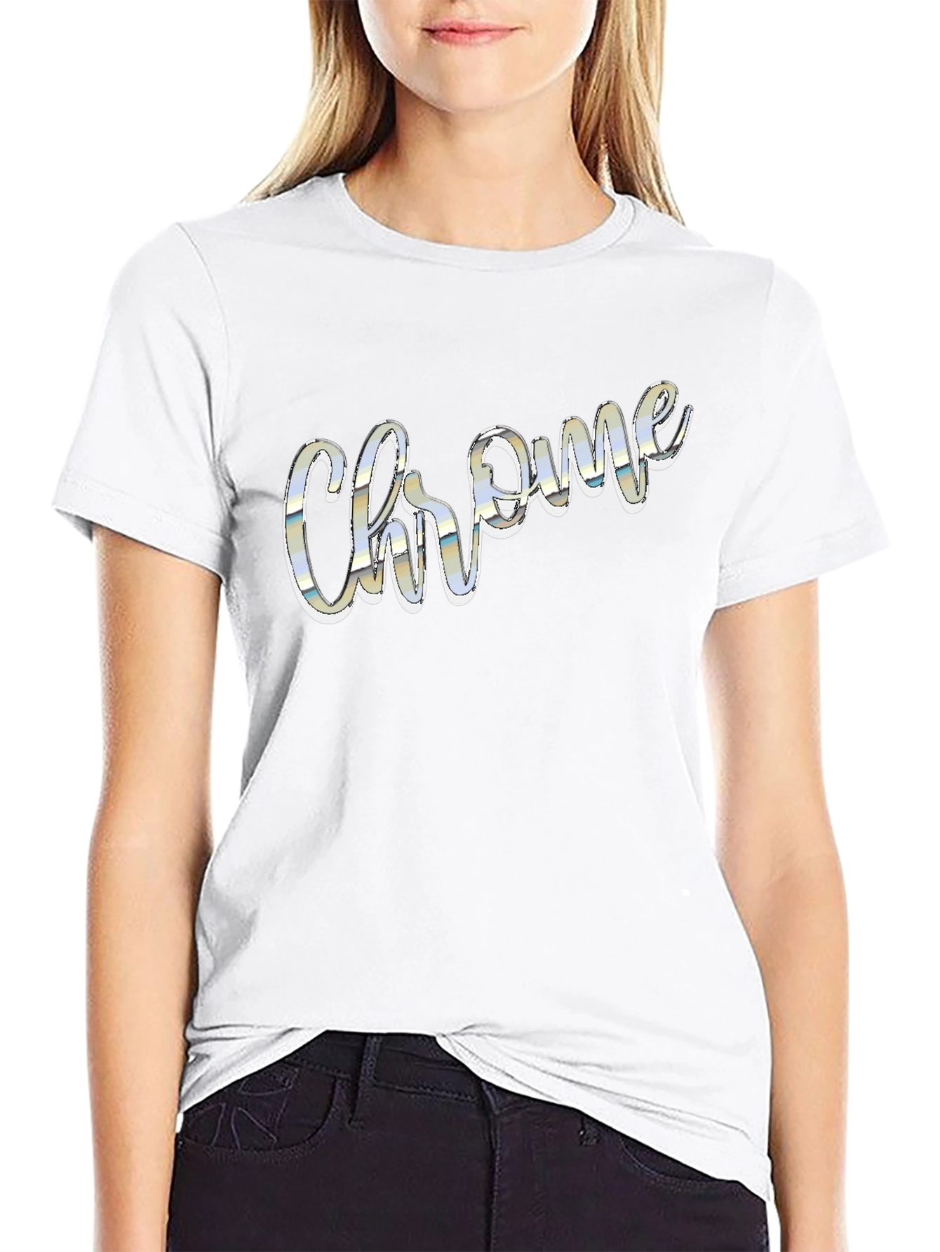 Chrome Logo Black T-Shirt | Stylish Mens Tee