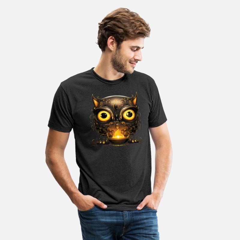 Filigree Ornate Black Owl or Cat