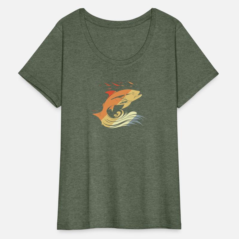 Fish Drawing Retro Style