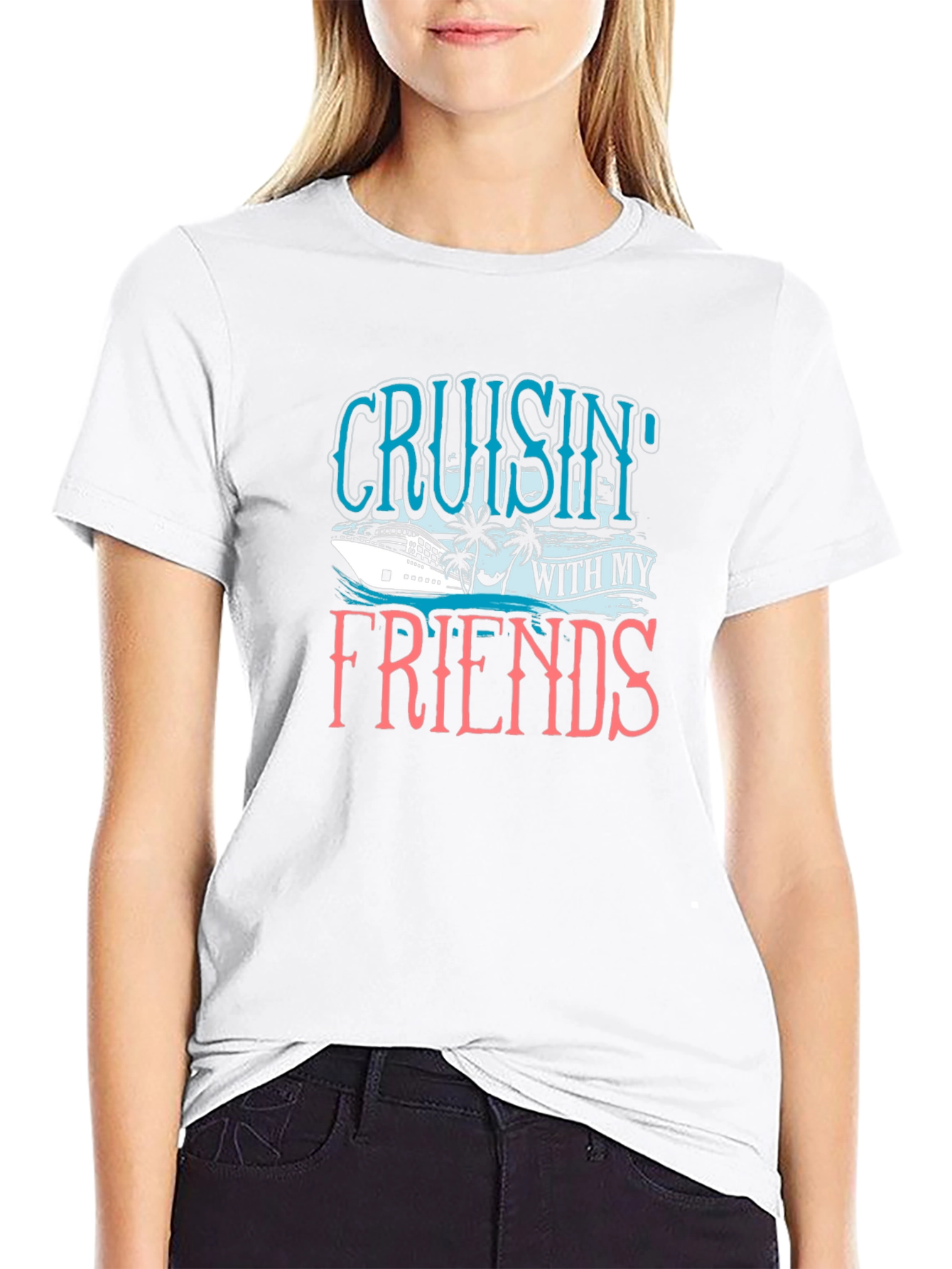 Cruisin With My Friends Black T-Shirt