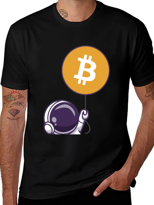 Bitcoin Astronaut Graphic Tee - Crypto T-Shirt