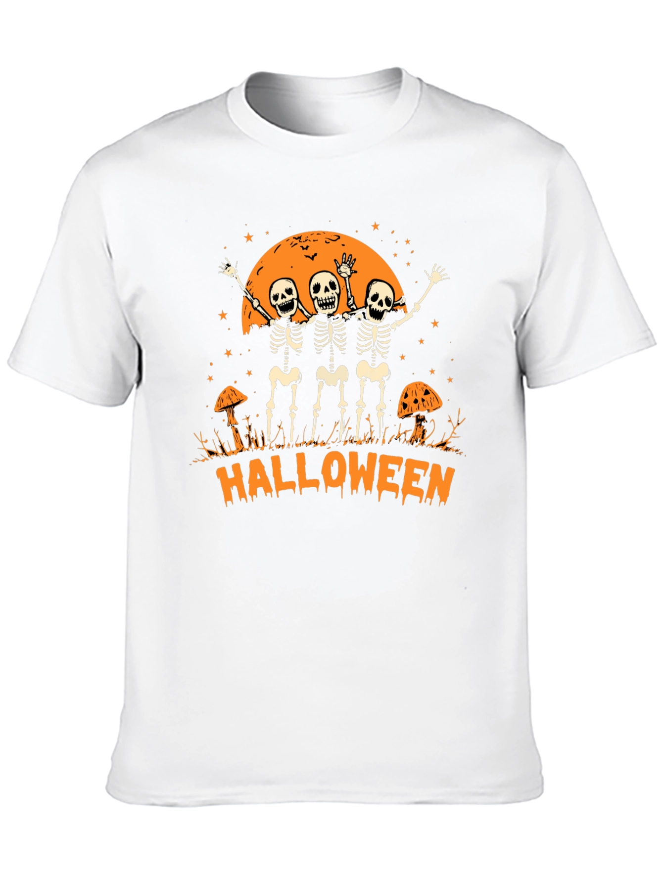 Halloween Skeleton Graphic T-Shirt