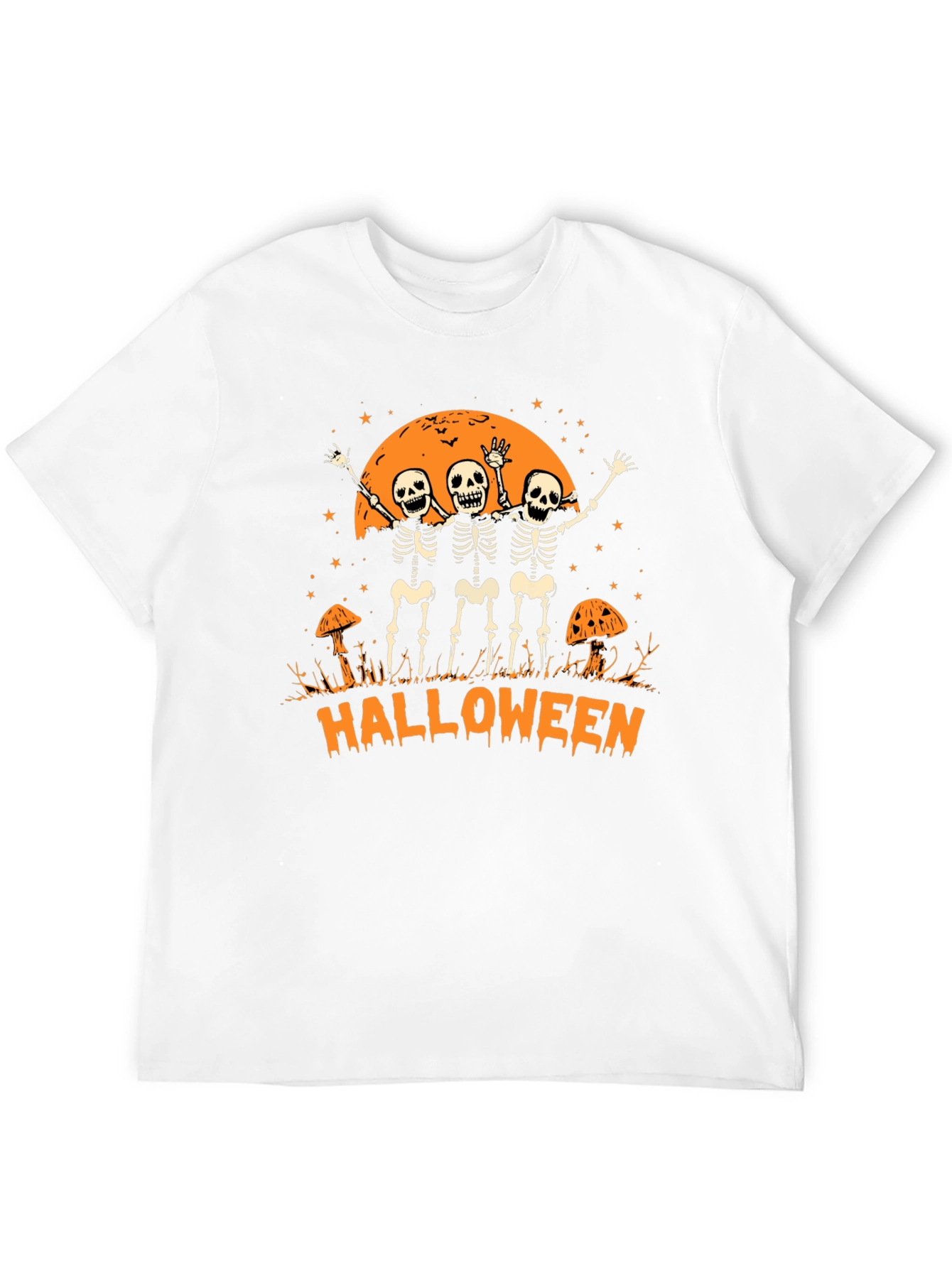 Halloween Skeleton Graphic T-Shirt