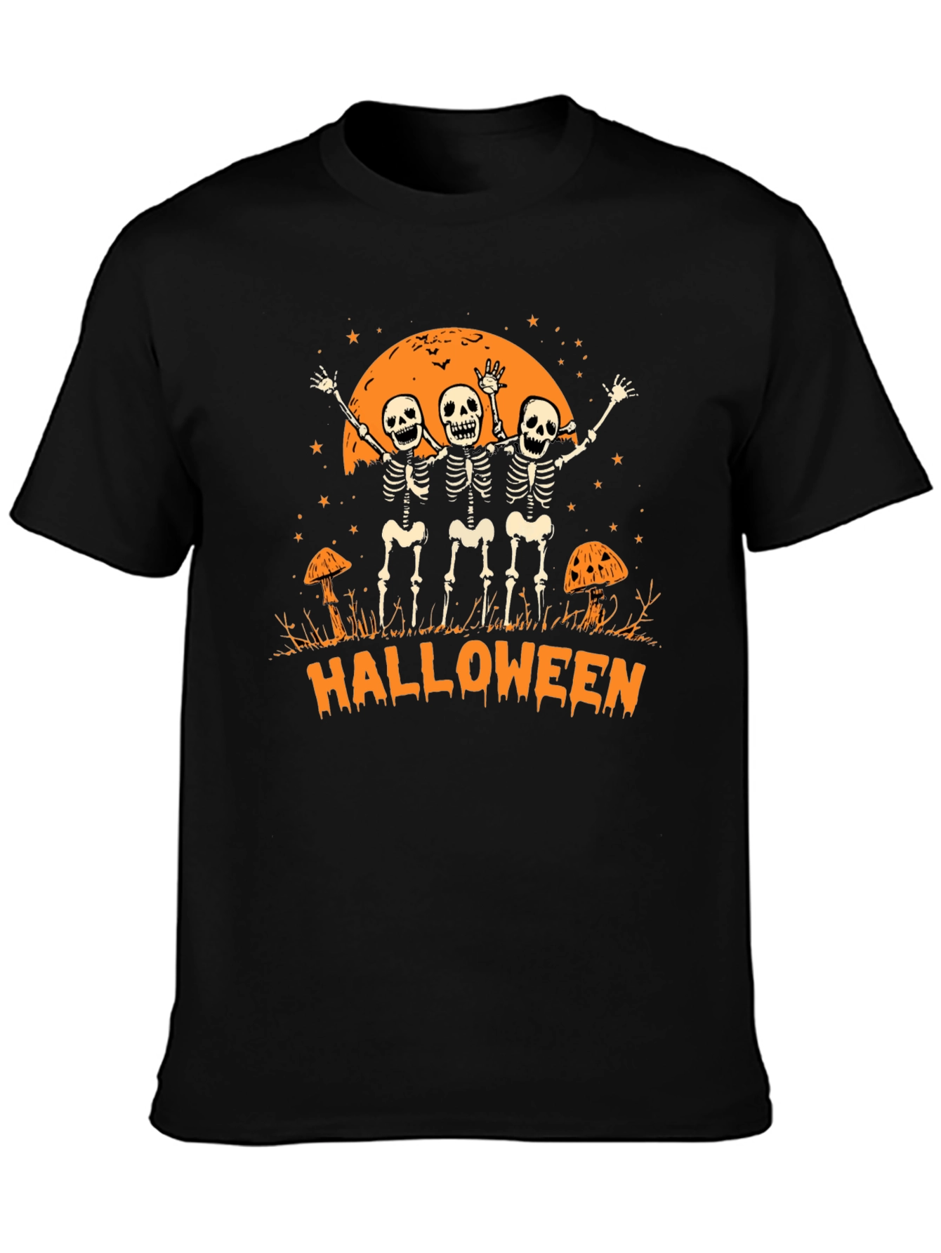 Halloween Skeleton Graphic T-Shirt
