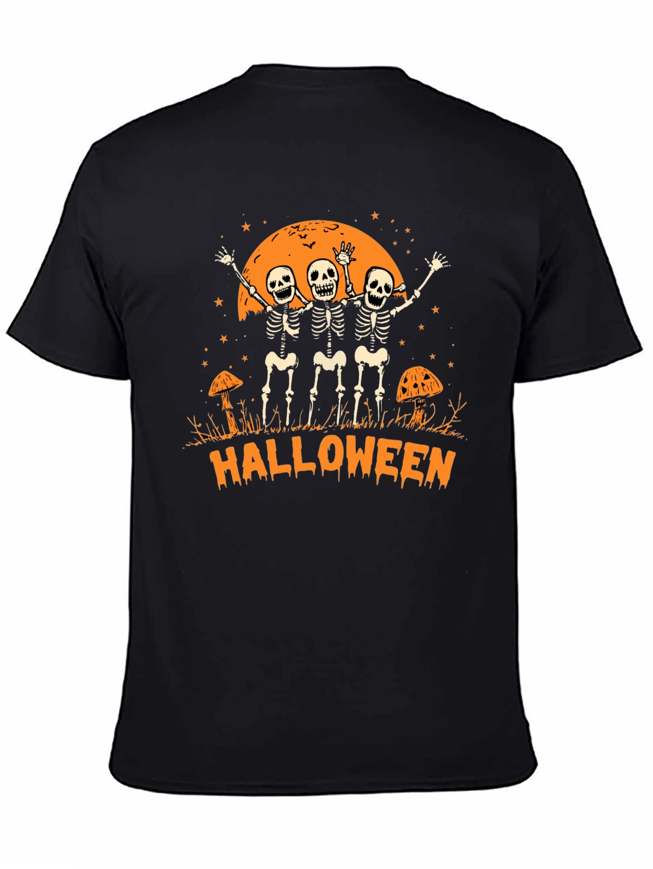 Halloween Skeleton Graphic T-Shirt