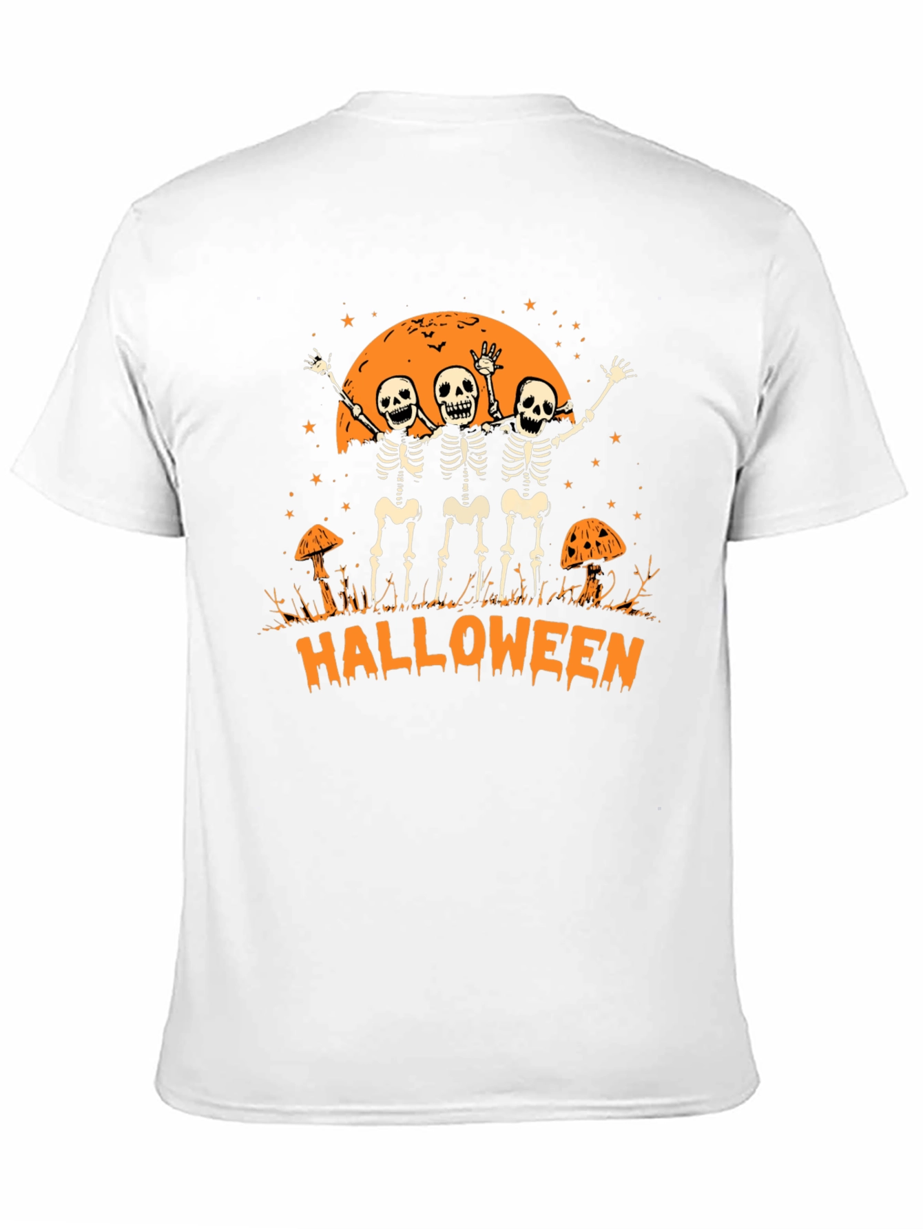 Halloween Skeleton Graphic T-Shirt
