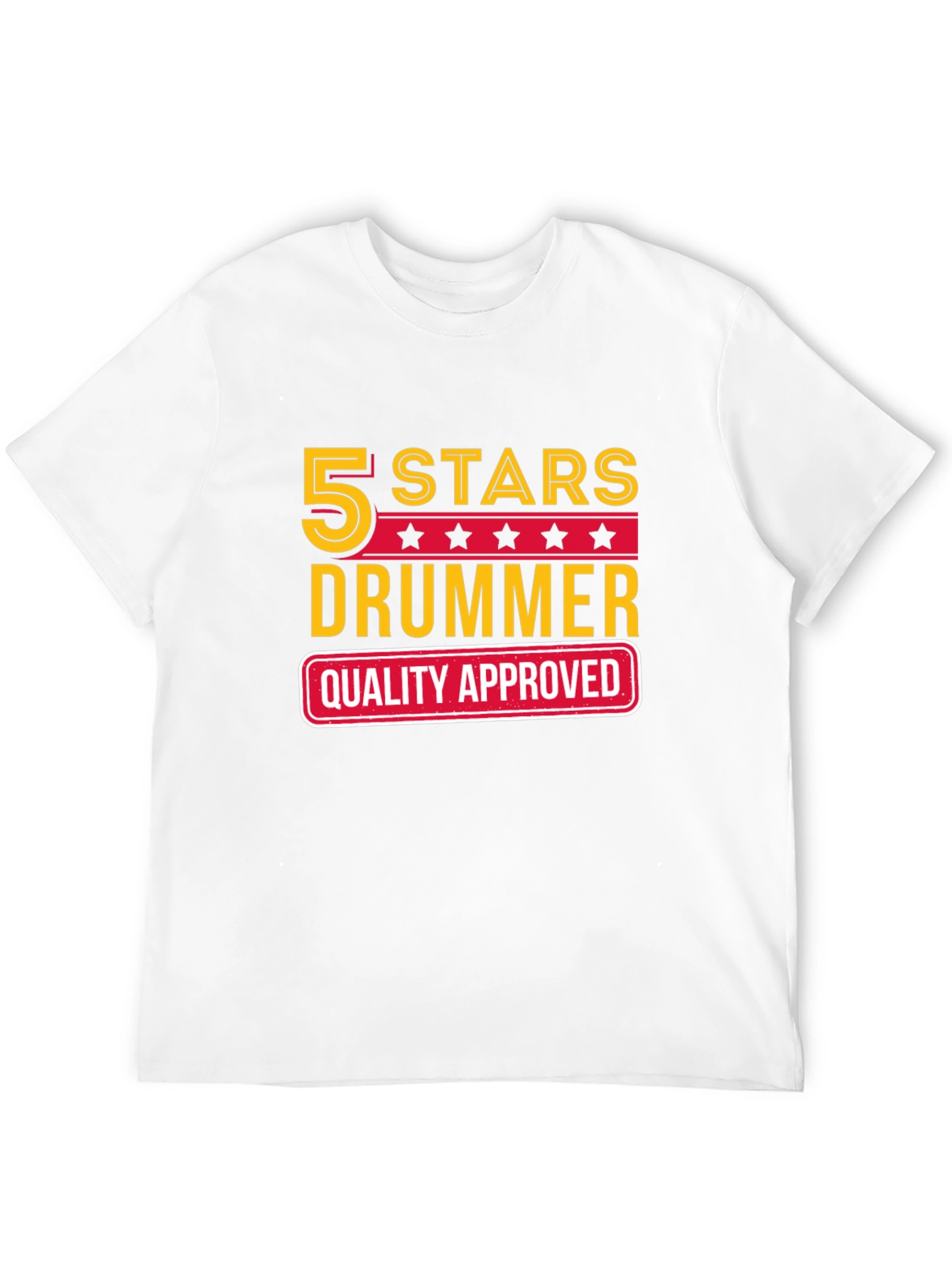 5 Stars Drummer Quality Approved T-Shirt
