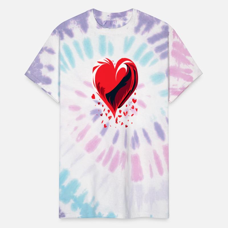 Fragmented Affection,falling heart illustration