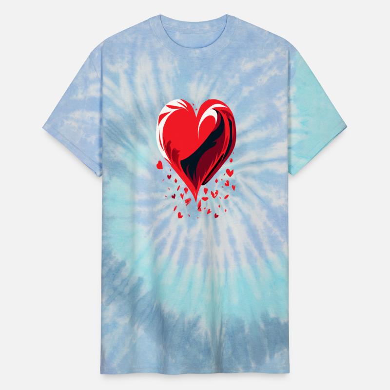 Fragmented Affection,falling heart illustration