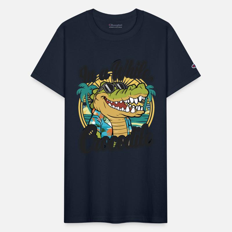 Funny Crocodile Saying Quote In A While Crocodile