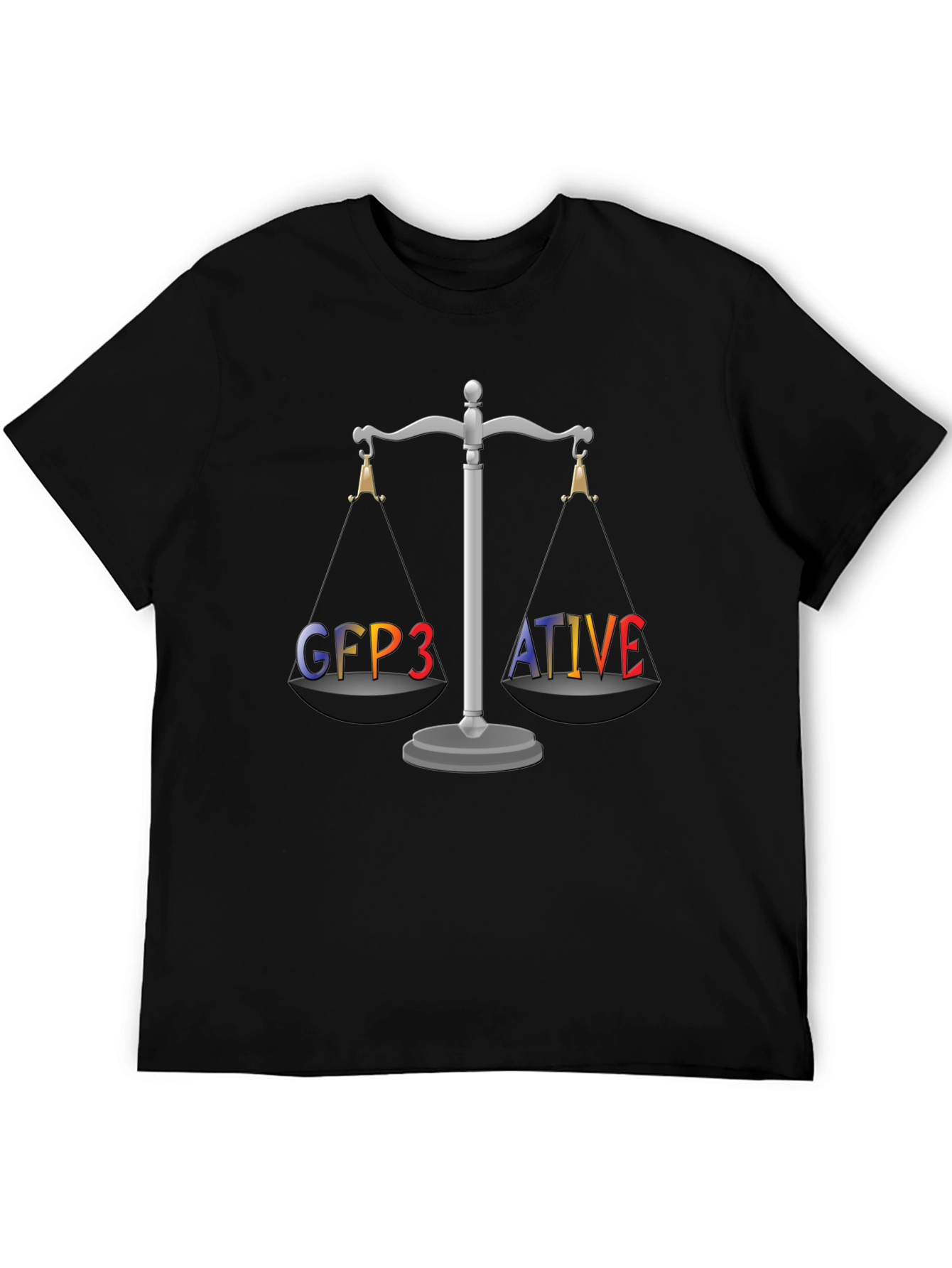 GFP3ATIVE Black Graphic T-Shirt