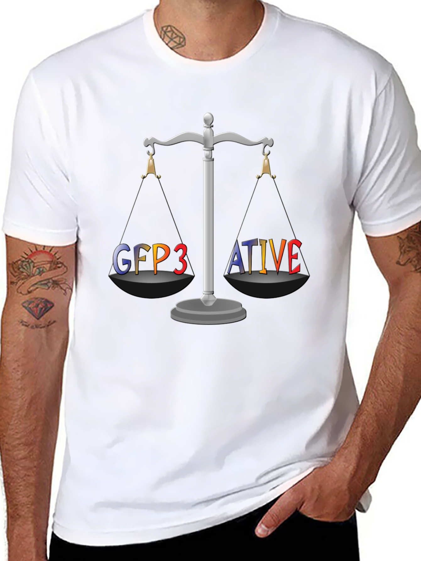 GFP3ATIVE Black Graphic T-Shirt