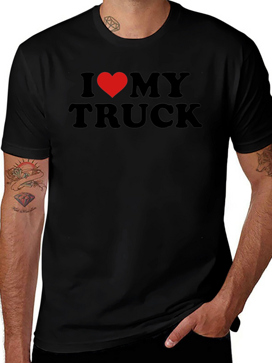 I Heart My Truck Graphic Tee - Black
