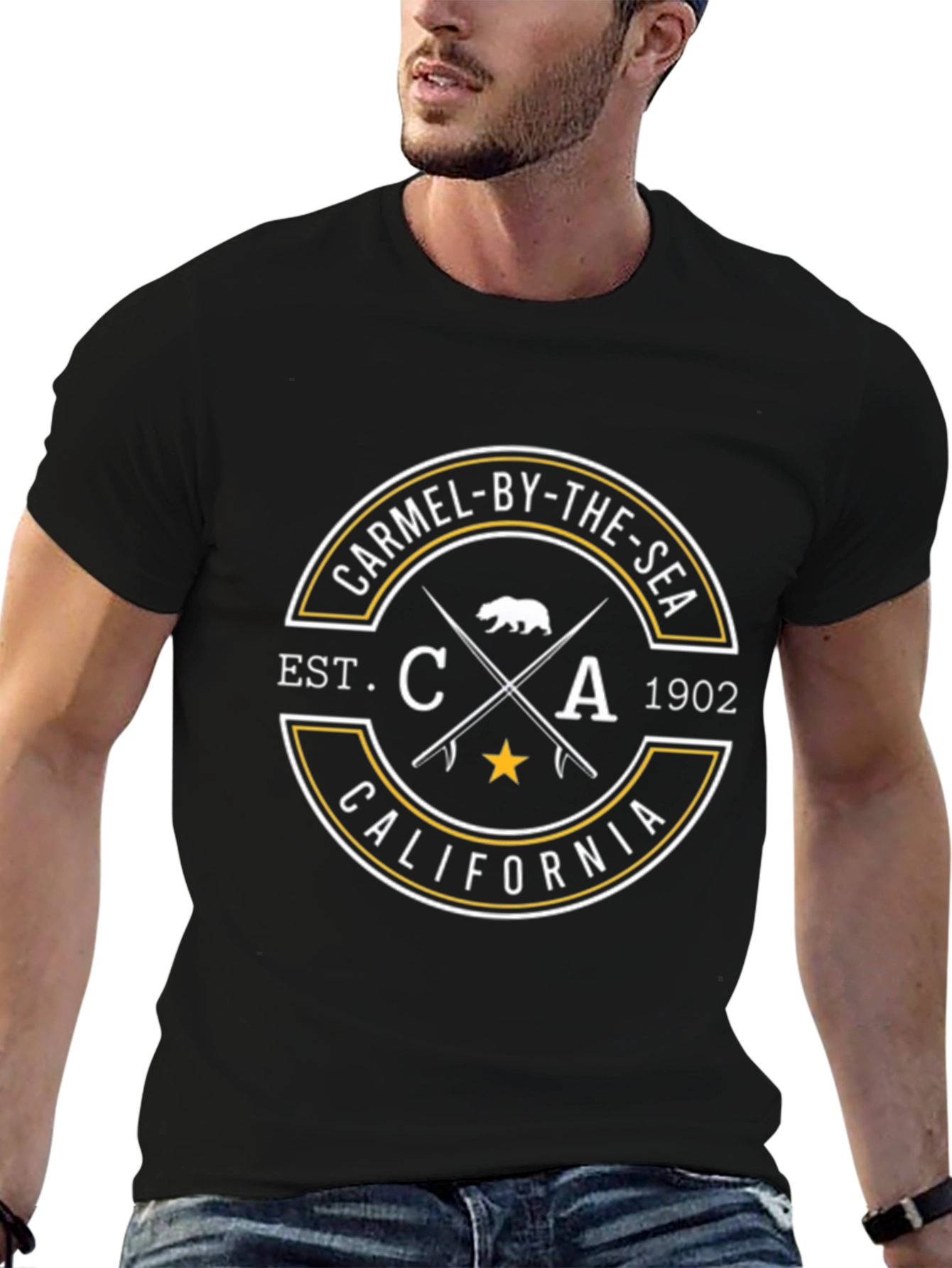 Carmel-By-The-Sea CA T-Shirt - California Bear Est. 1902