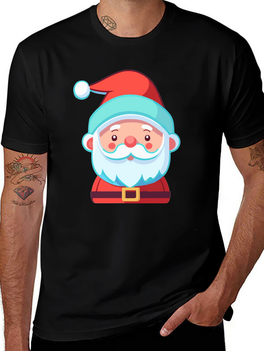 Santa Graphic Tee - Festive Holiday T-Shirt