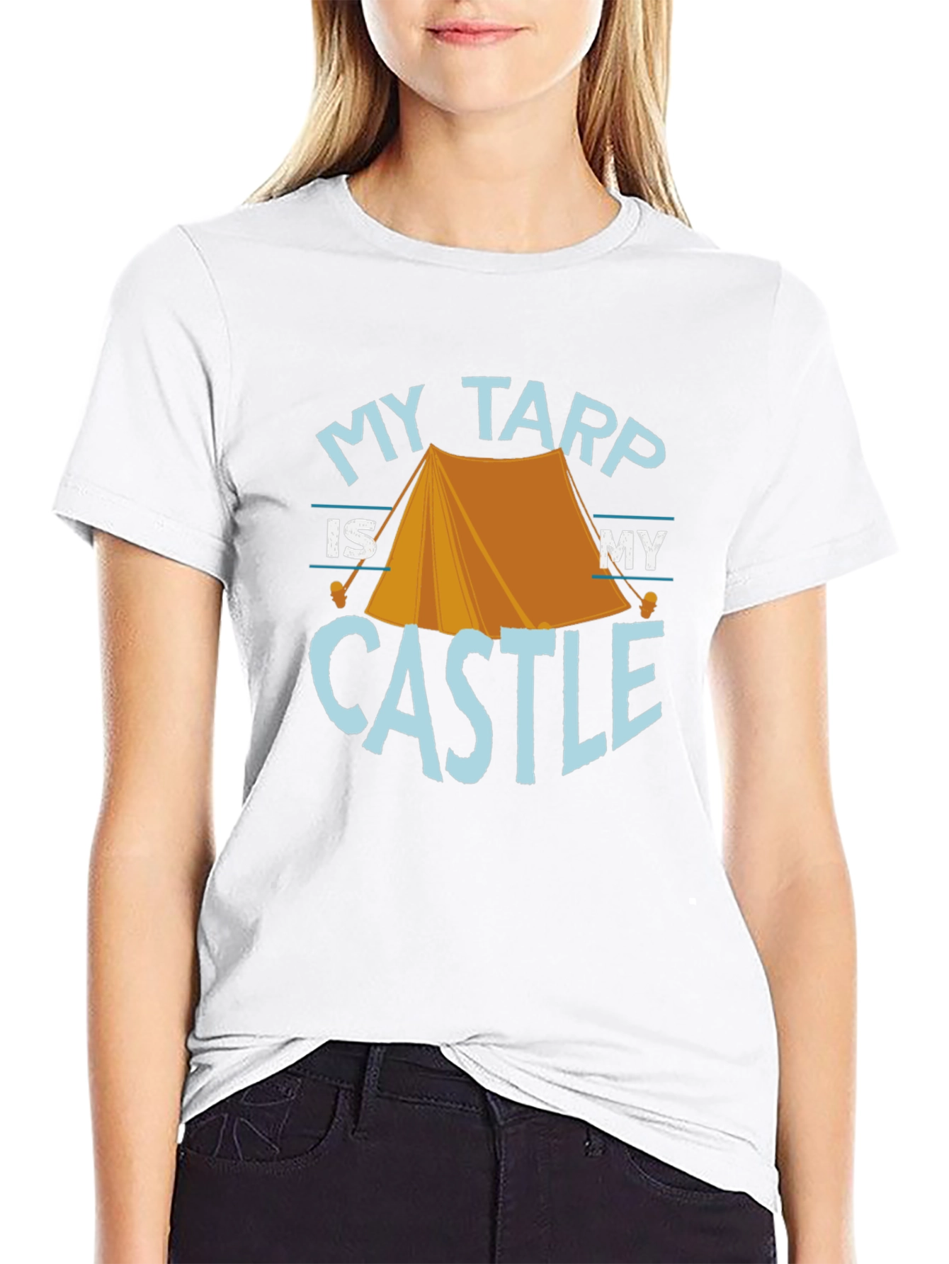 My Tarp Is My Castle Camping Graphic Tee