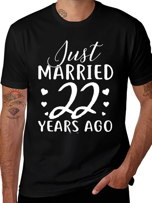 Just Married 22 Years Ago T-Shirt