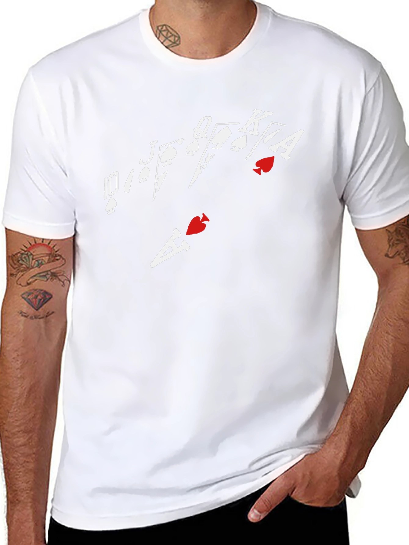 Royal Flush T-Shirt - Black Poker Tee