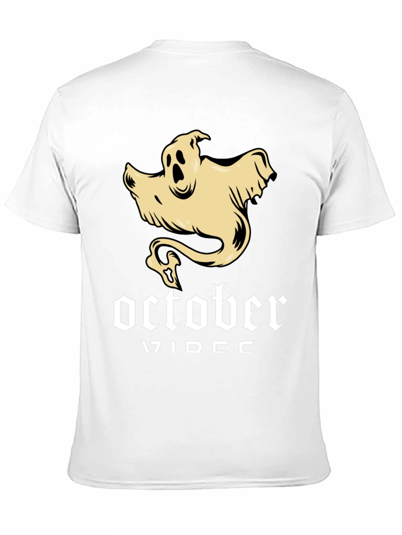 October Ghost T-Shirt - Spooky Season Apparel