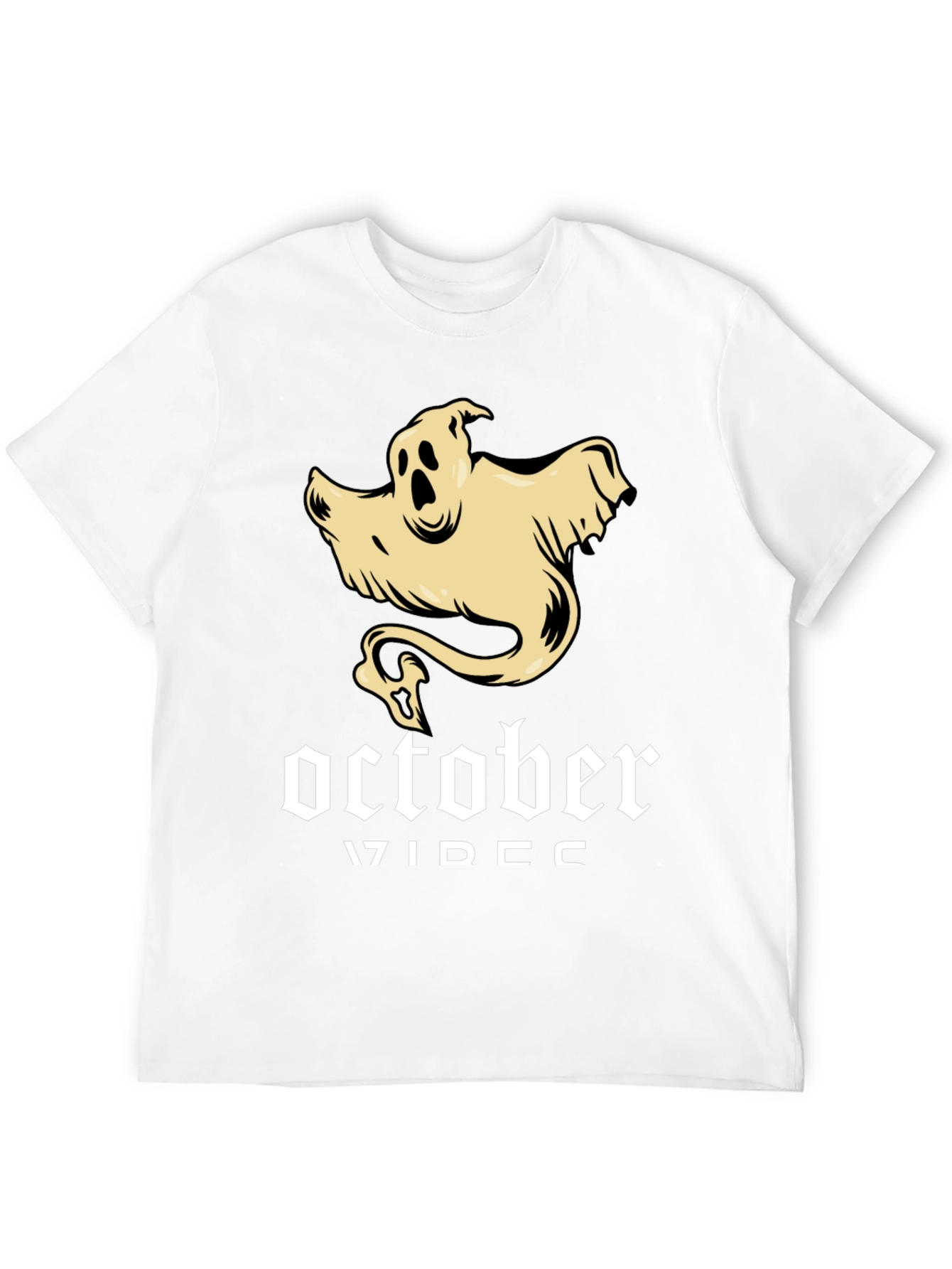 October Ghost T-Shirt - Spooky Season Apparel
