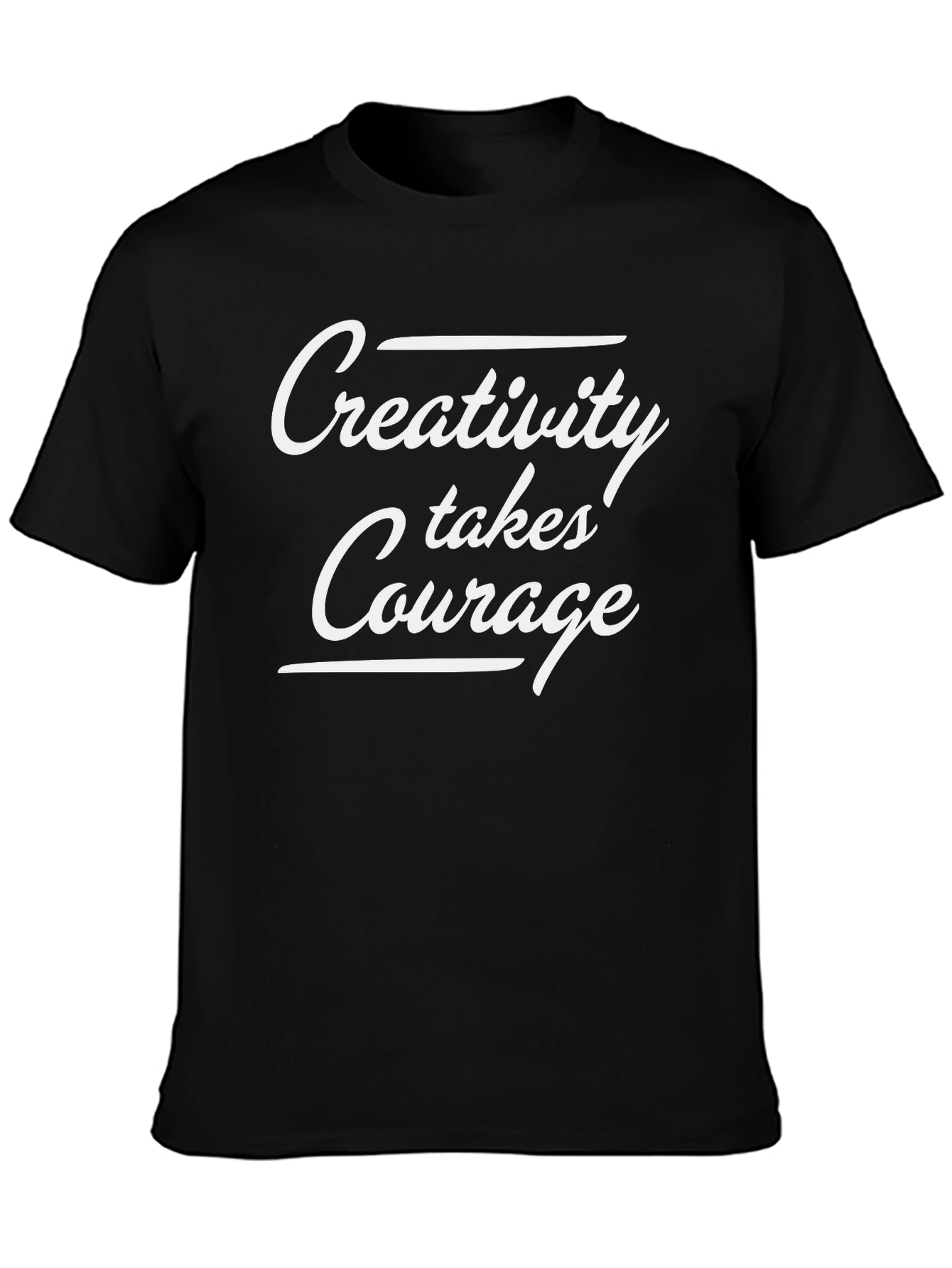 Creativity Takes Courage Black Graphic Tee