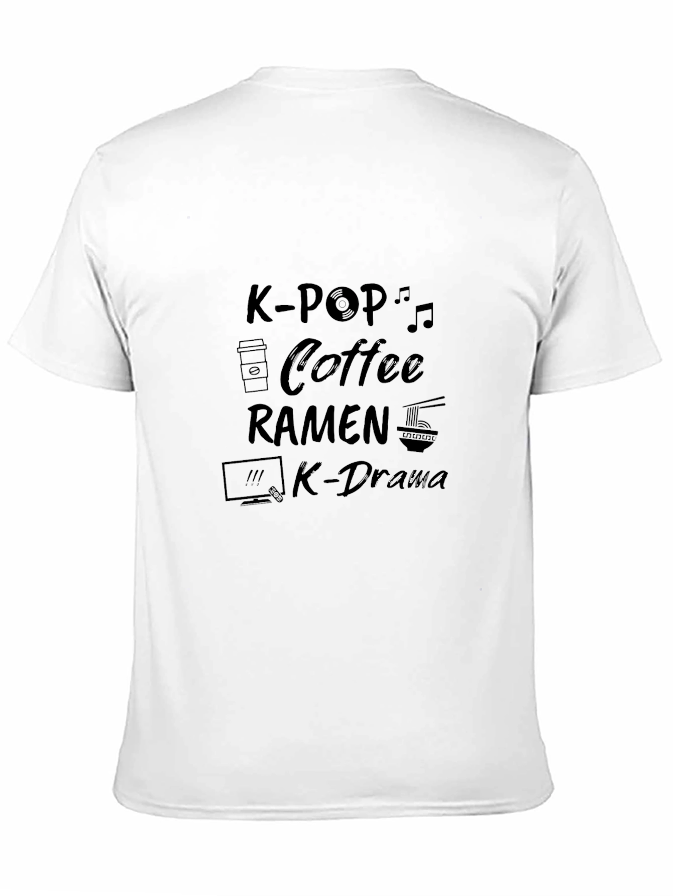K-Pop Coffee Ramen K-Drama T-Shirt