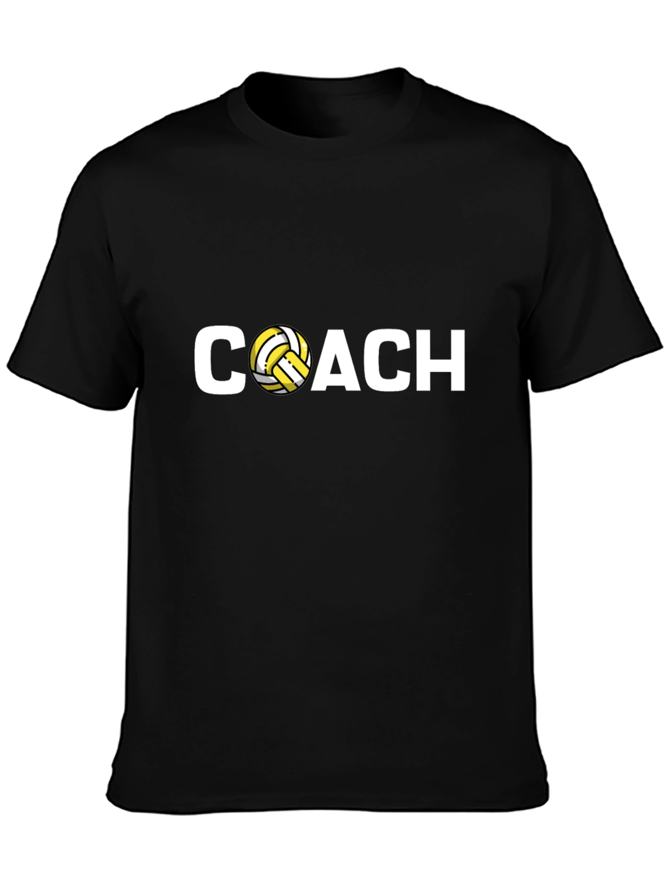 Volleyball Coach Black T-Shirt