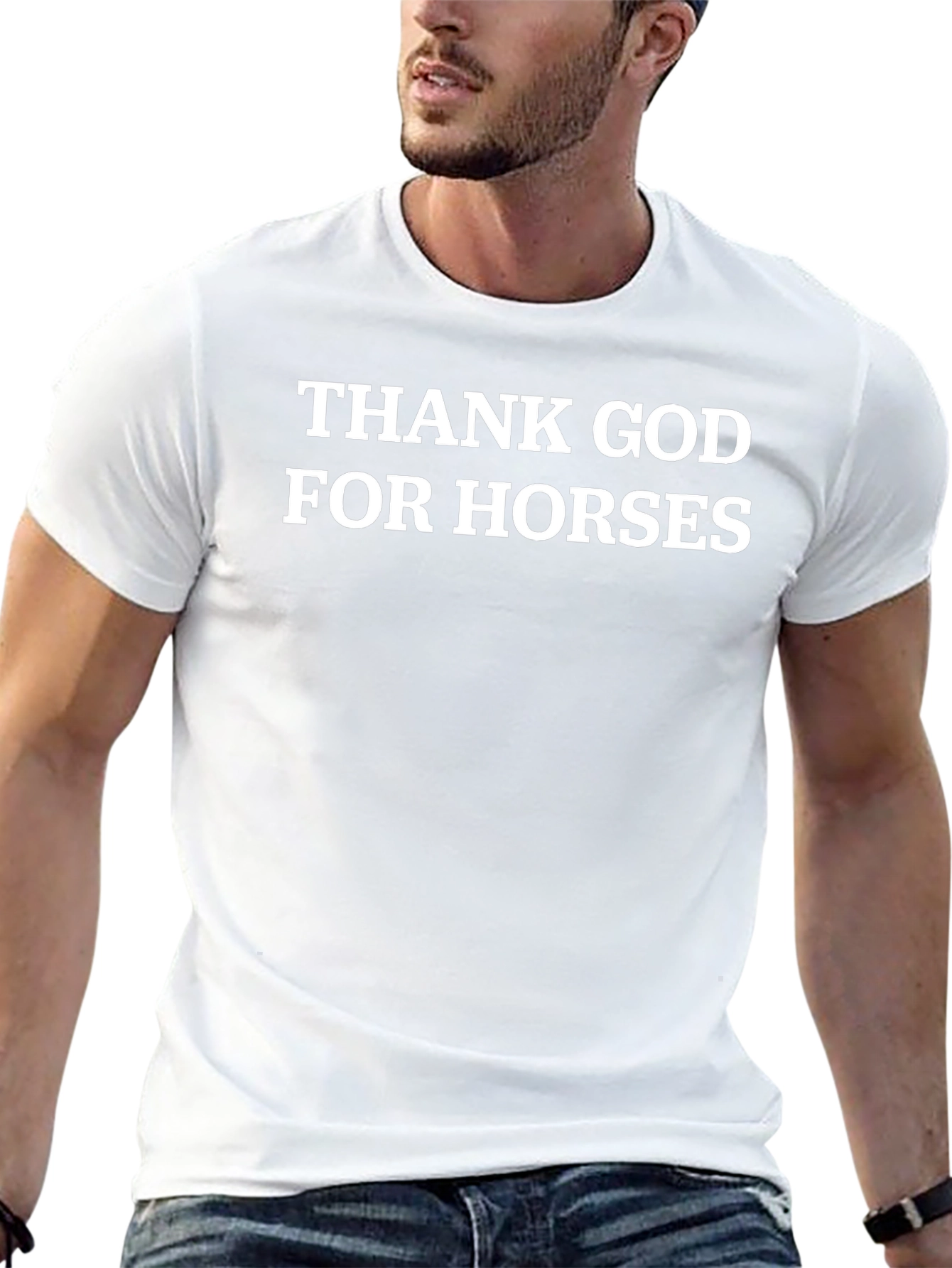 Thank God For Horses Graphic T-Shirt