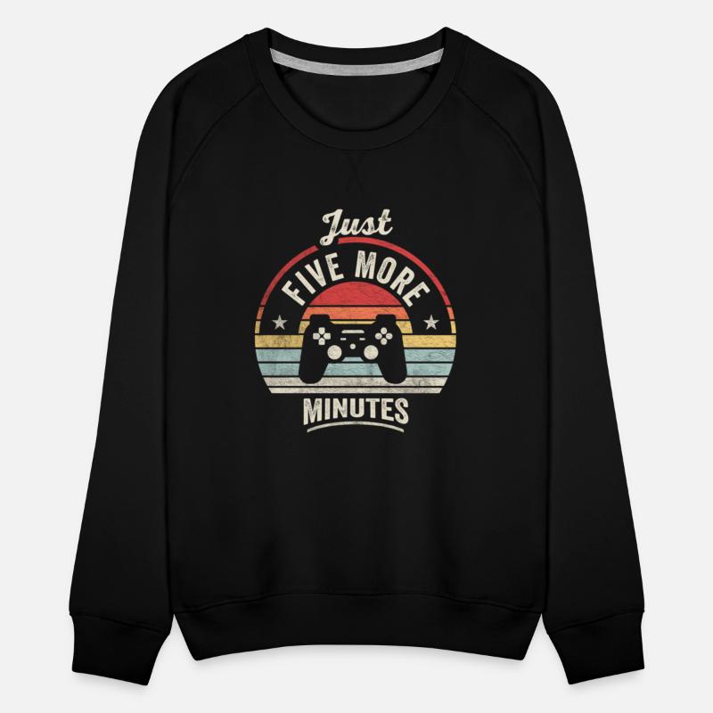 Gamer Statement Just Five More Minutes Fun Retro