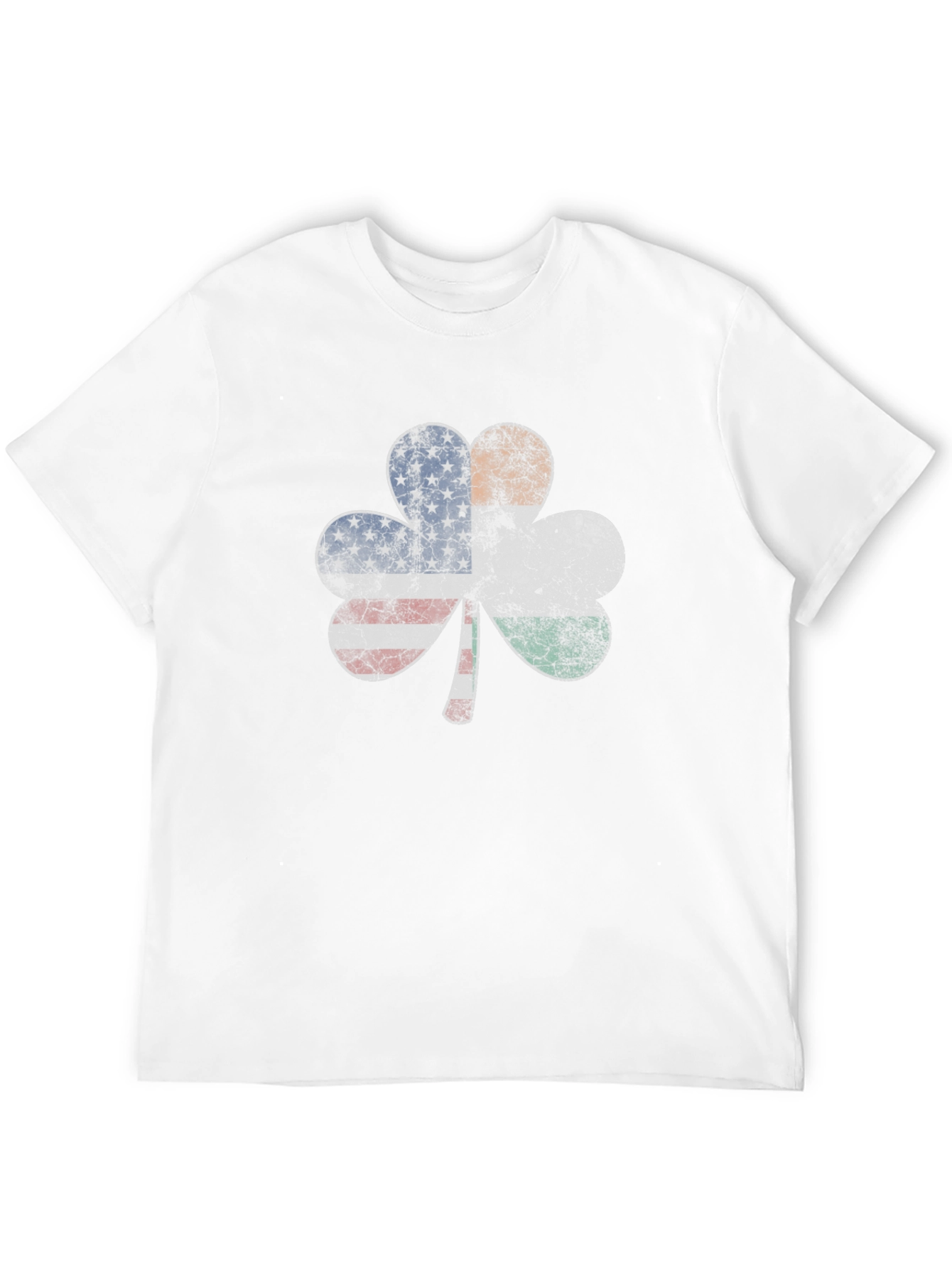 Irish American Flag Shamrock T-Shirt