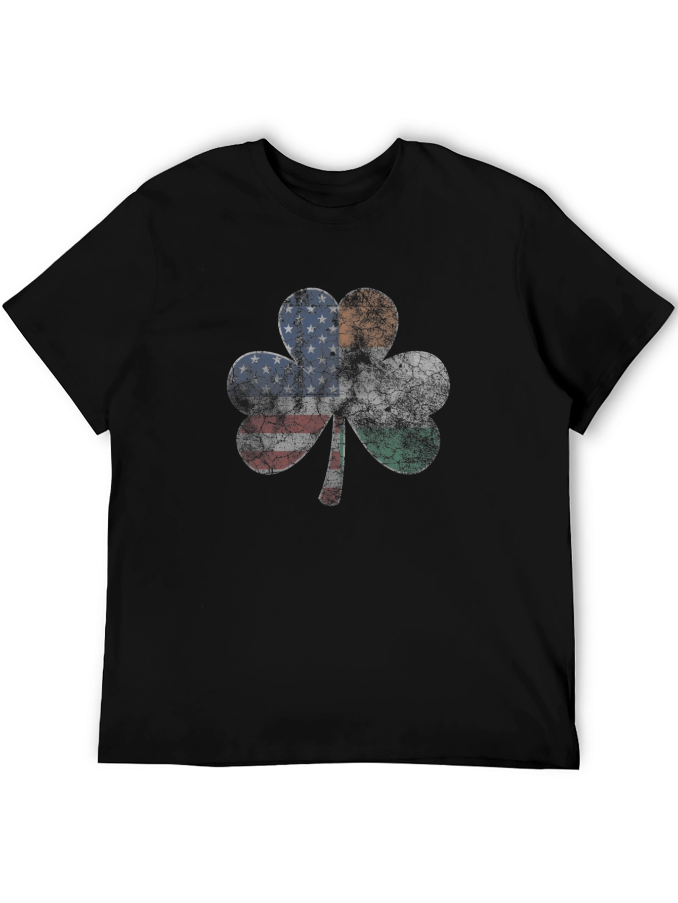 Irish American Flag Shamrock T-Shirt