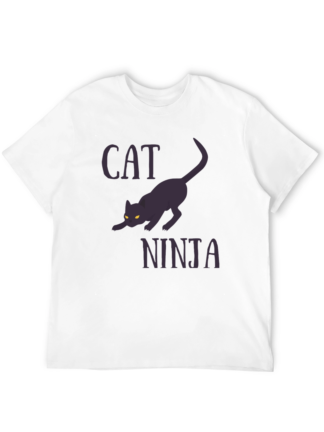Cat Ninja Graphic Tee - Stealthy Style