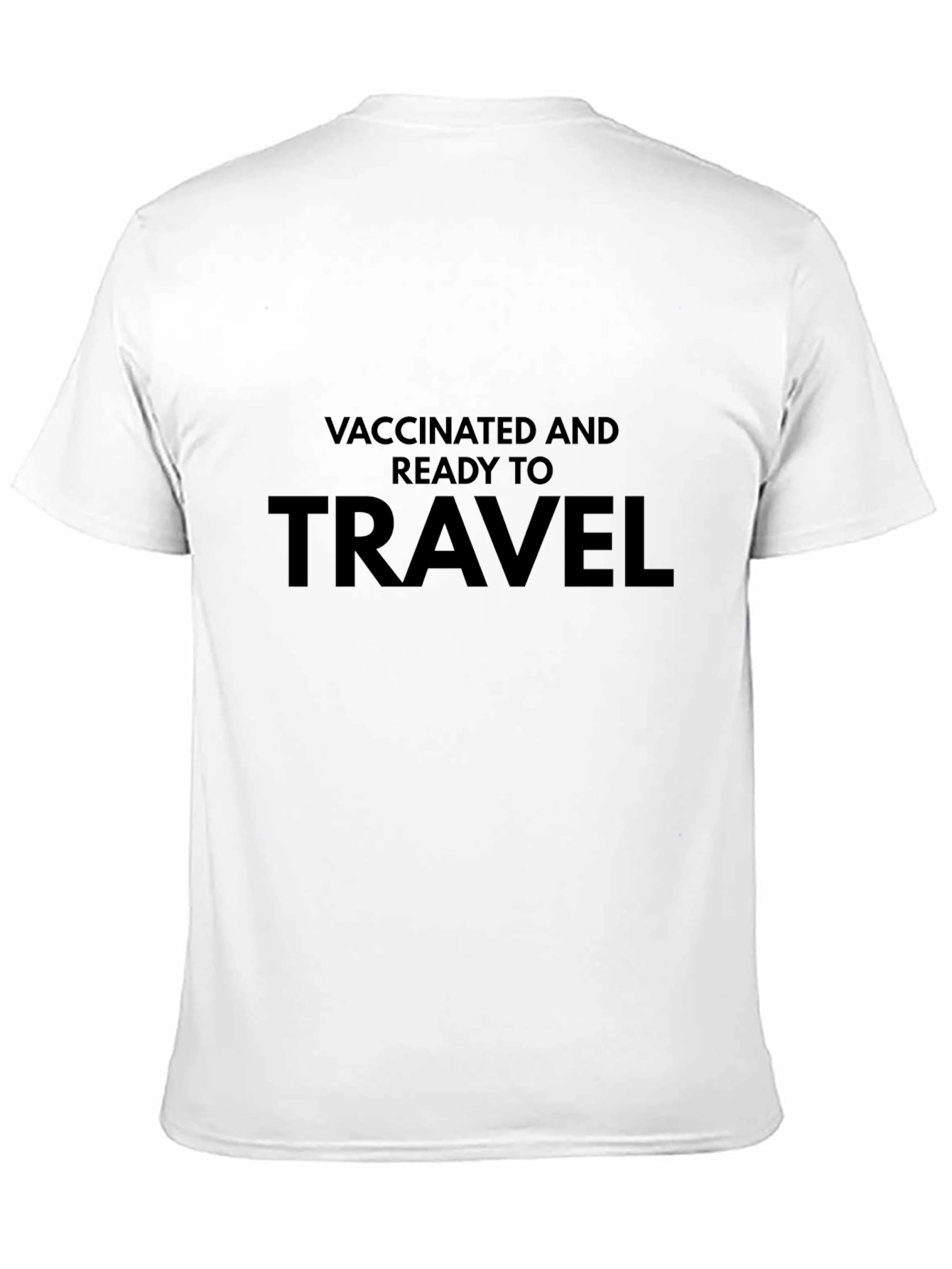 Vaccinated & Ready To Travel Black T-Shirt